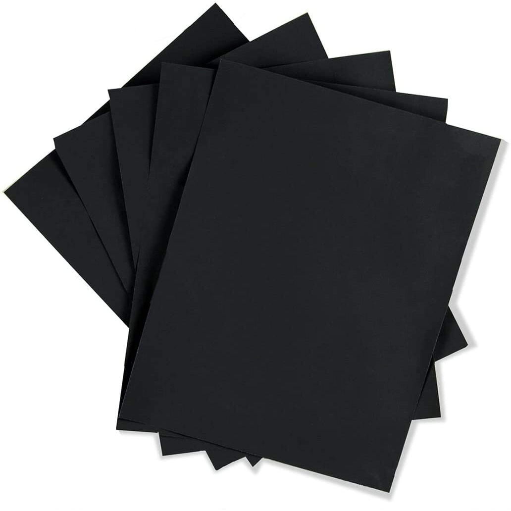 K K Industrial Black Kraft Paper - 28 Inch X 22 Inch - Perfect For For Crafts, Art, Gift Wrapping, Packing, Postal, Shipping, Dunnage & Parcel (5Pcs)