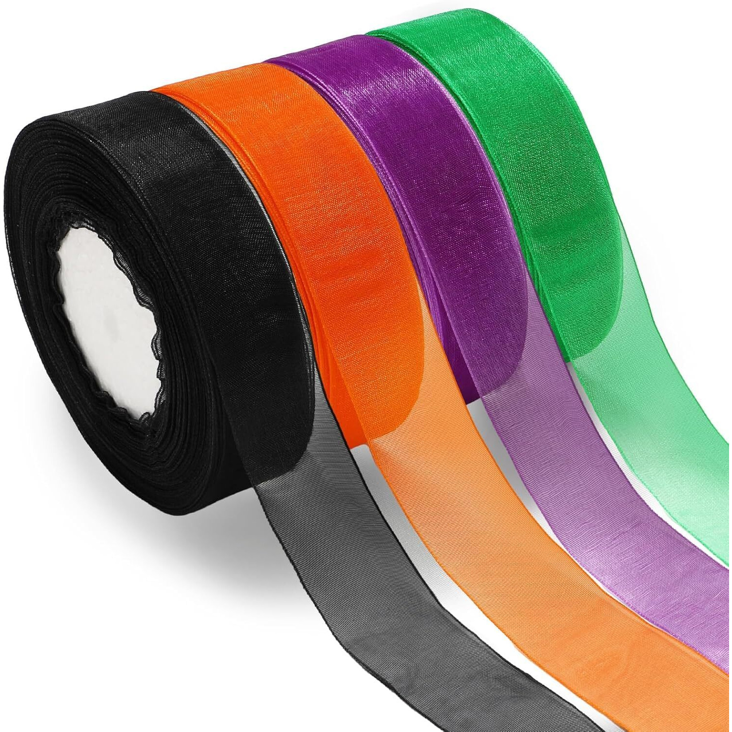 Imprint Organa Ribbon Set, 1 Inch Width, 4 Rolls Of 35 Metres Each, Multicolour