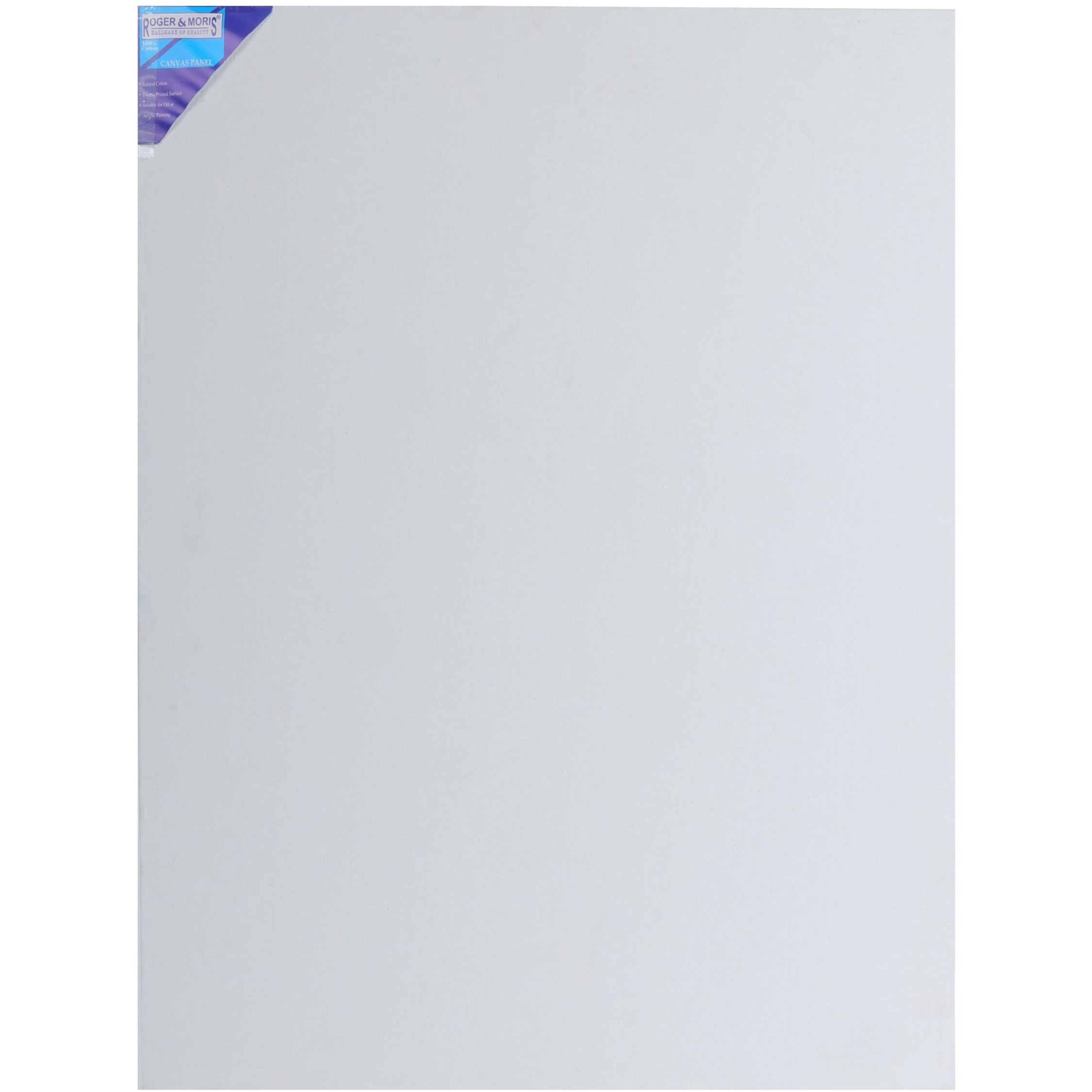Roger & Moris Artist Canvas Panel - Cotton Medium Grain, Mdf Board, Painting Acrylic, Oily, Watercolors, Drawing For Students And Artists (Size  12 X 18 Inch, Set Of 3)