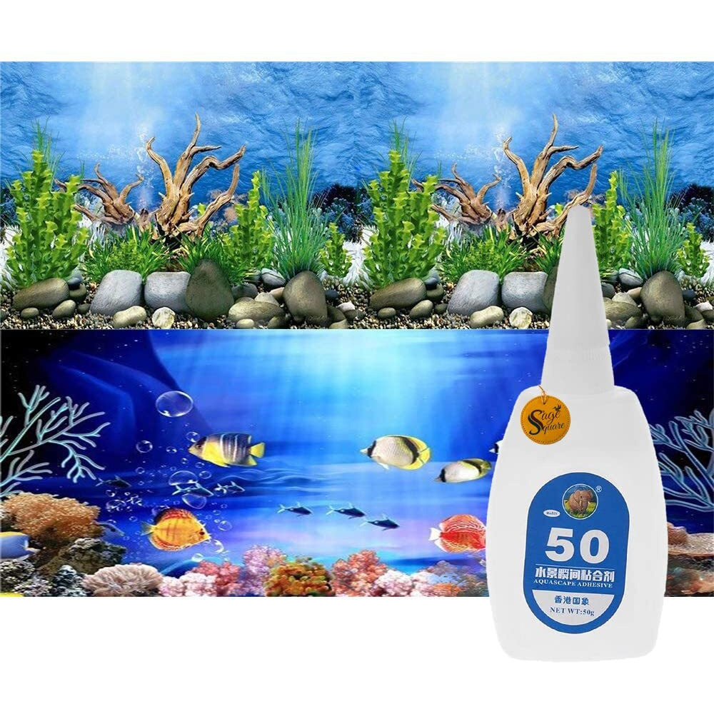 Sage Square Aquarium Glue, High Elasticity, Safe For Fish, 100% Solvent Free, 100% Non-Toxic, Fresh And Saltwater (50Gm)