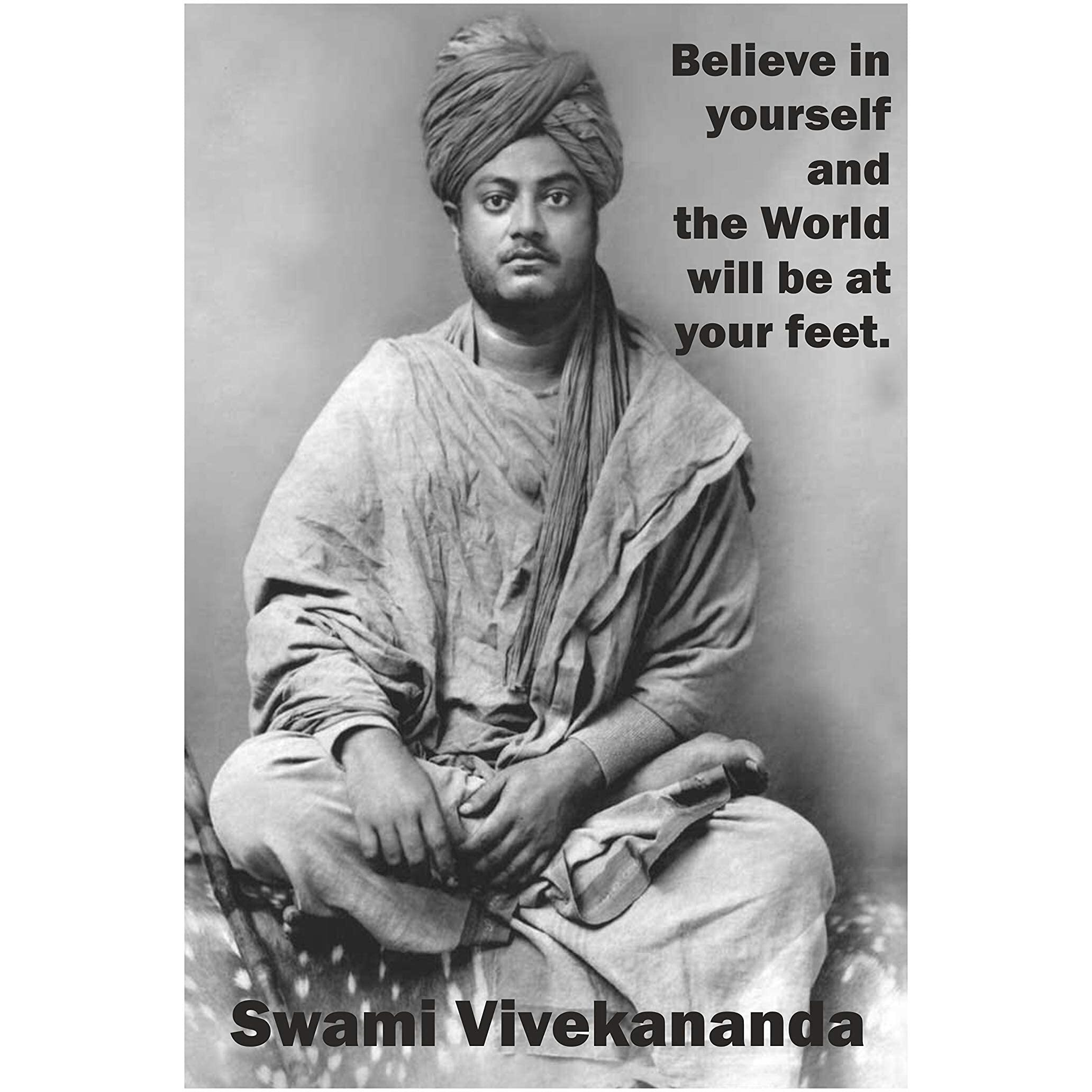 Printelligent Swami Vivekananda Motivational Quote Poster Without Frame (12 Inchx 18 Inch) (A)