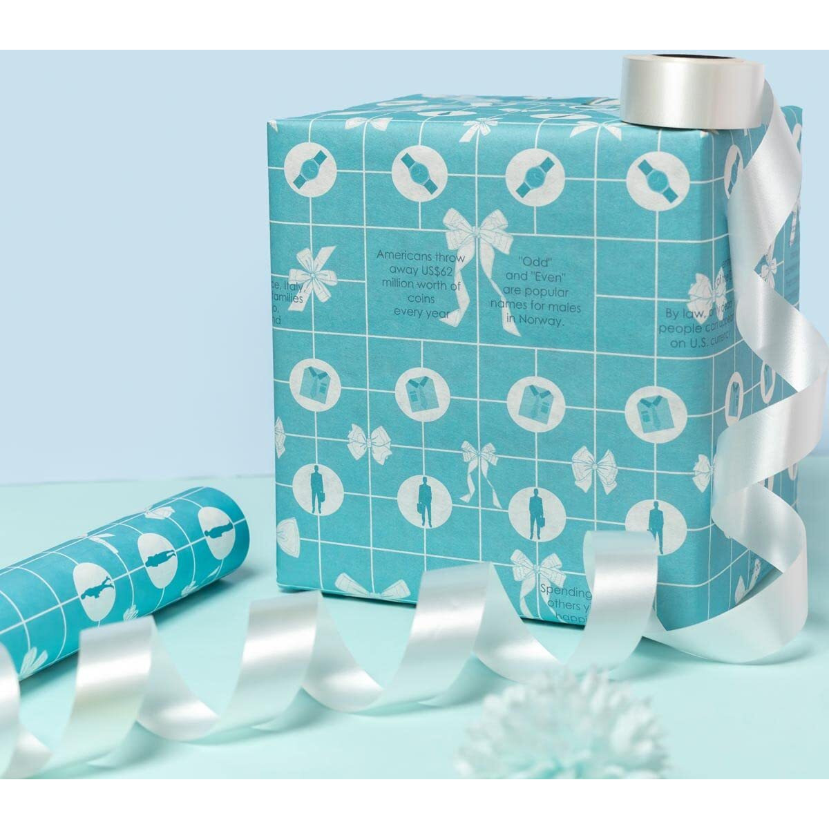 Evince Office Gifting Wrapper For All Business Corporate Celebrations | Festivals To Wrap With Fun Facts For All Employees | Pack Of 5 Large Sheets For All Types Of Gift Giving Ideas At Work