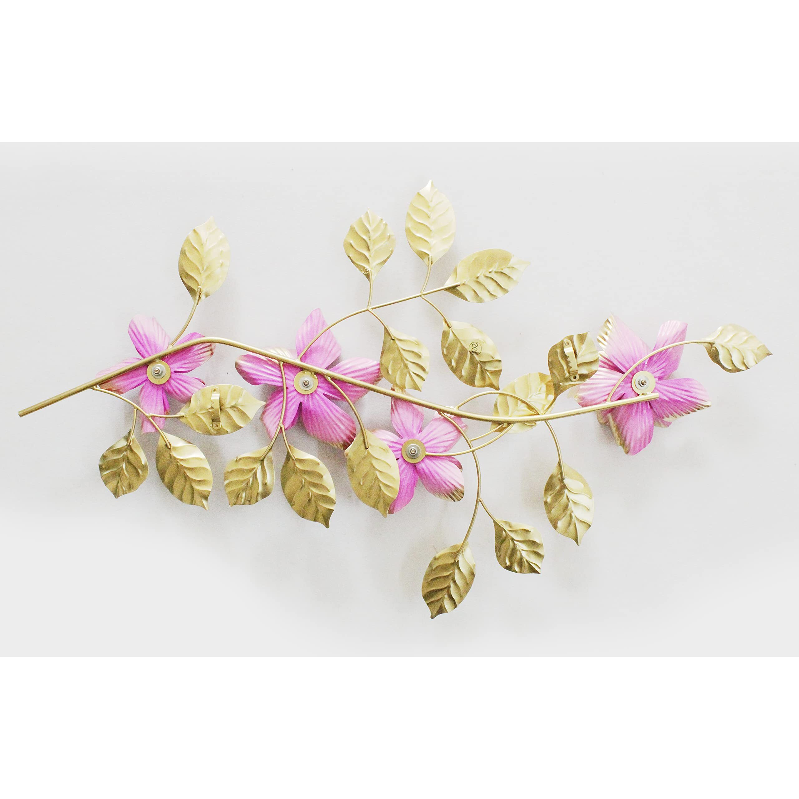 Artact Wall Branch Of Flowers (Roseate Rose)