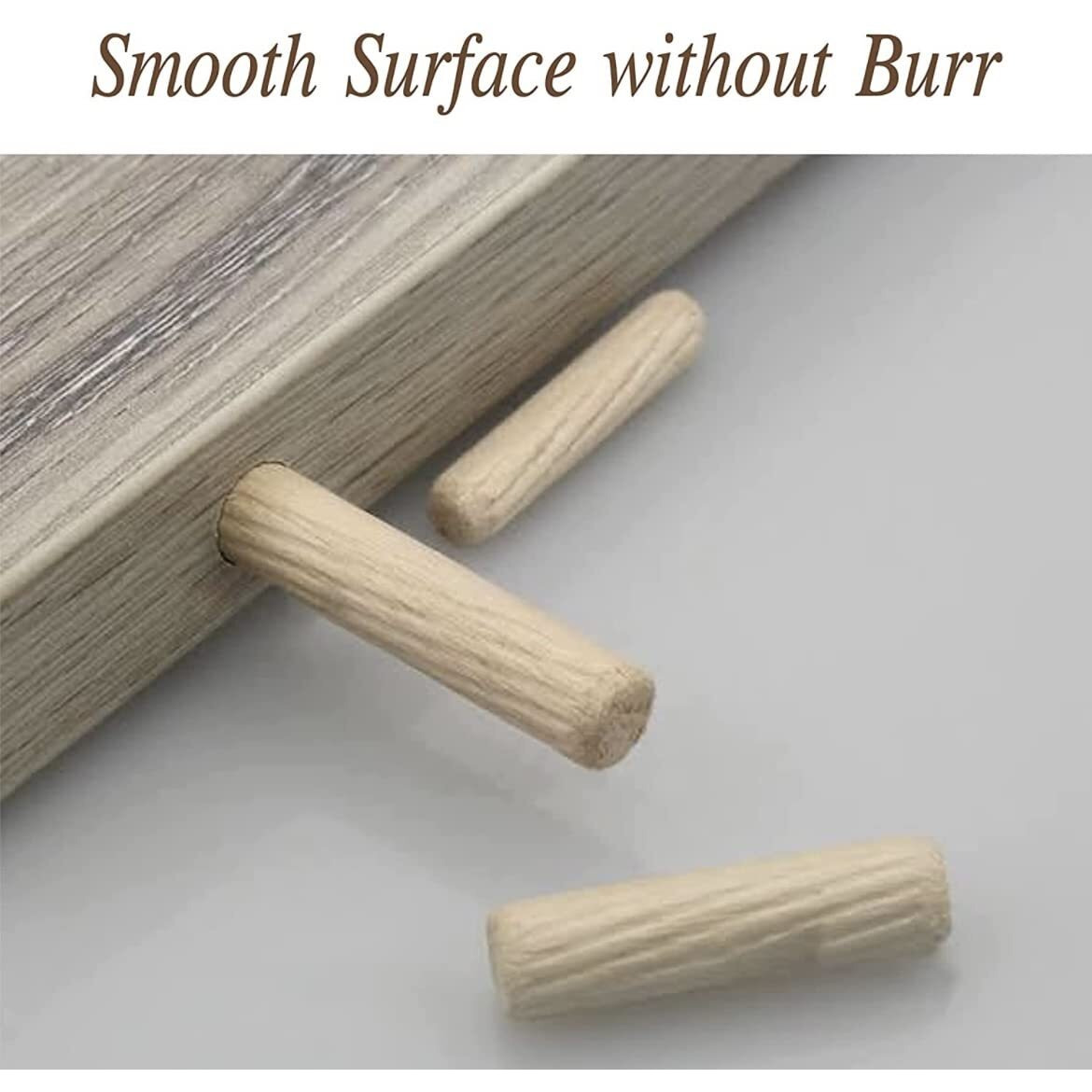 Bloomax Dowel Pins. Furniture Connector Fastener Accessories. Grooved Fluted Dowel. Made Of Hardwood. (08Mm X 50Mm, Pack Of 1000 Pcs)