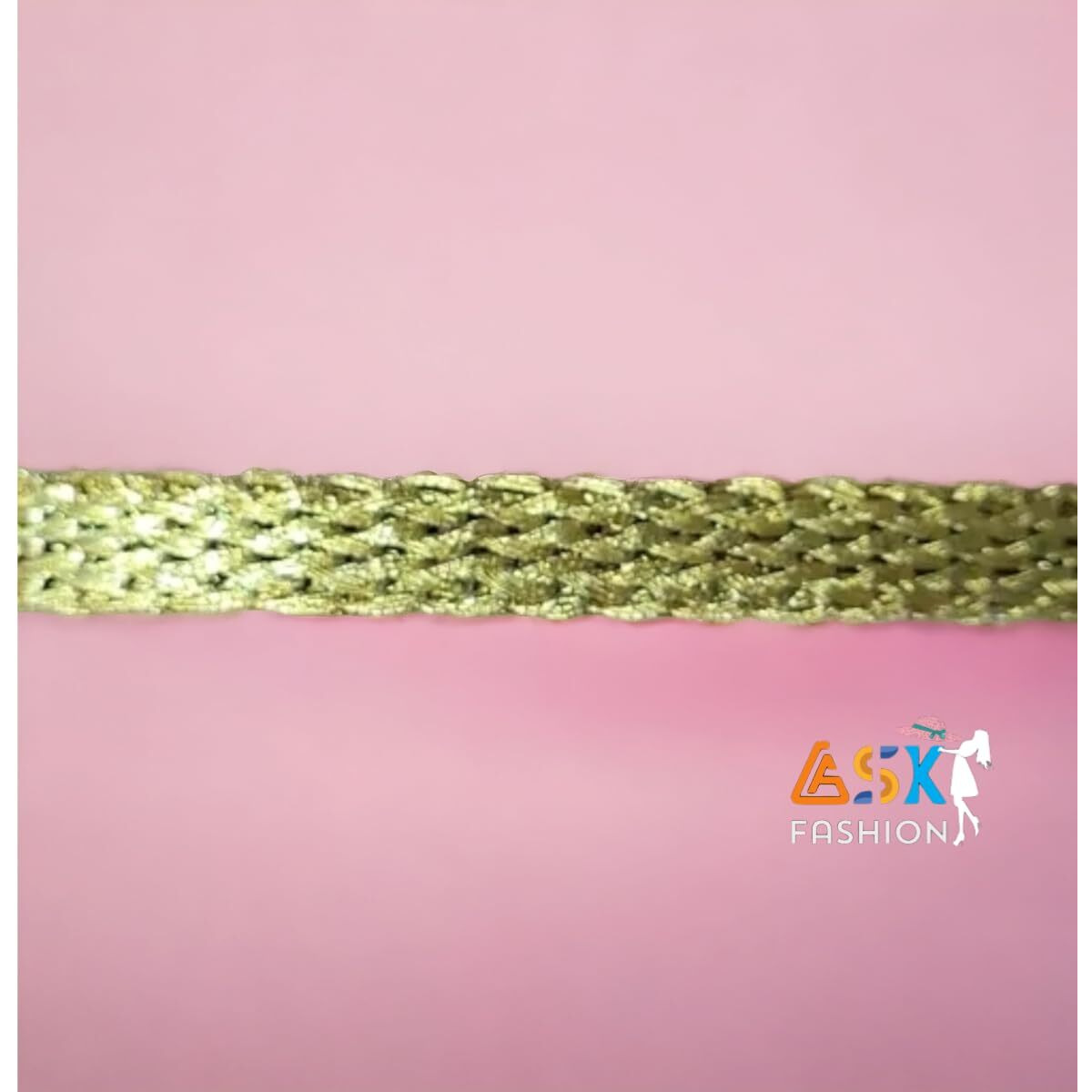 18 Meters Golden Chapti Flat Dori Lace & Blouse Border For Blouse, Bridal Dresses, Sarees, Lehengas, Kurtis, Diy Decoration, Designing Embellishment Arts & Crafts -(Gold)
