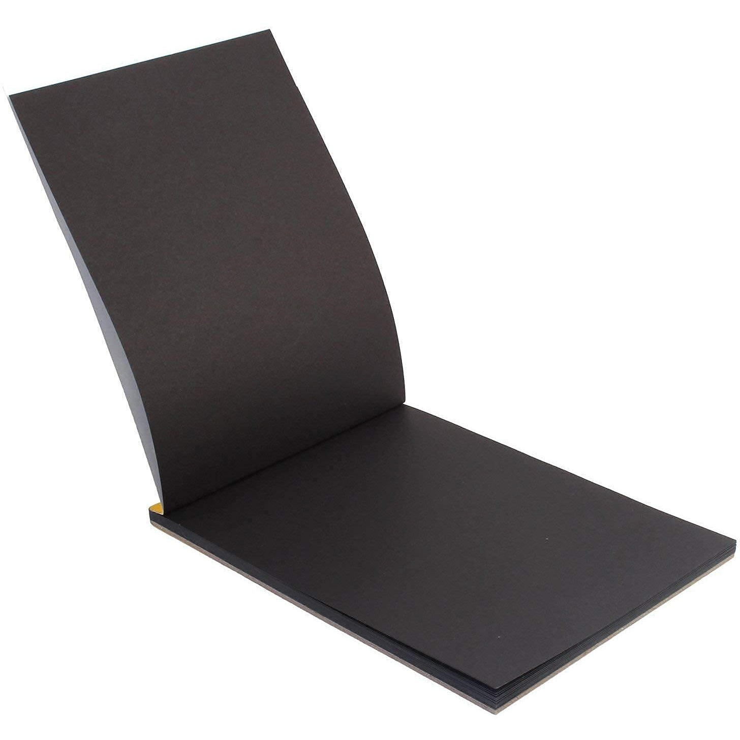 Schubert 1Book A5 Size 20 Pages 140 Gsm Black Paper Drawing Pad Sketching Book With Hardback For Artists & 12Pc Colorful Neon Glitter Gel Ink Pen Set