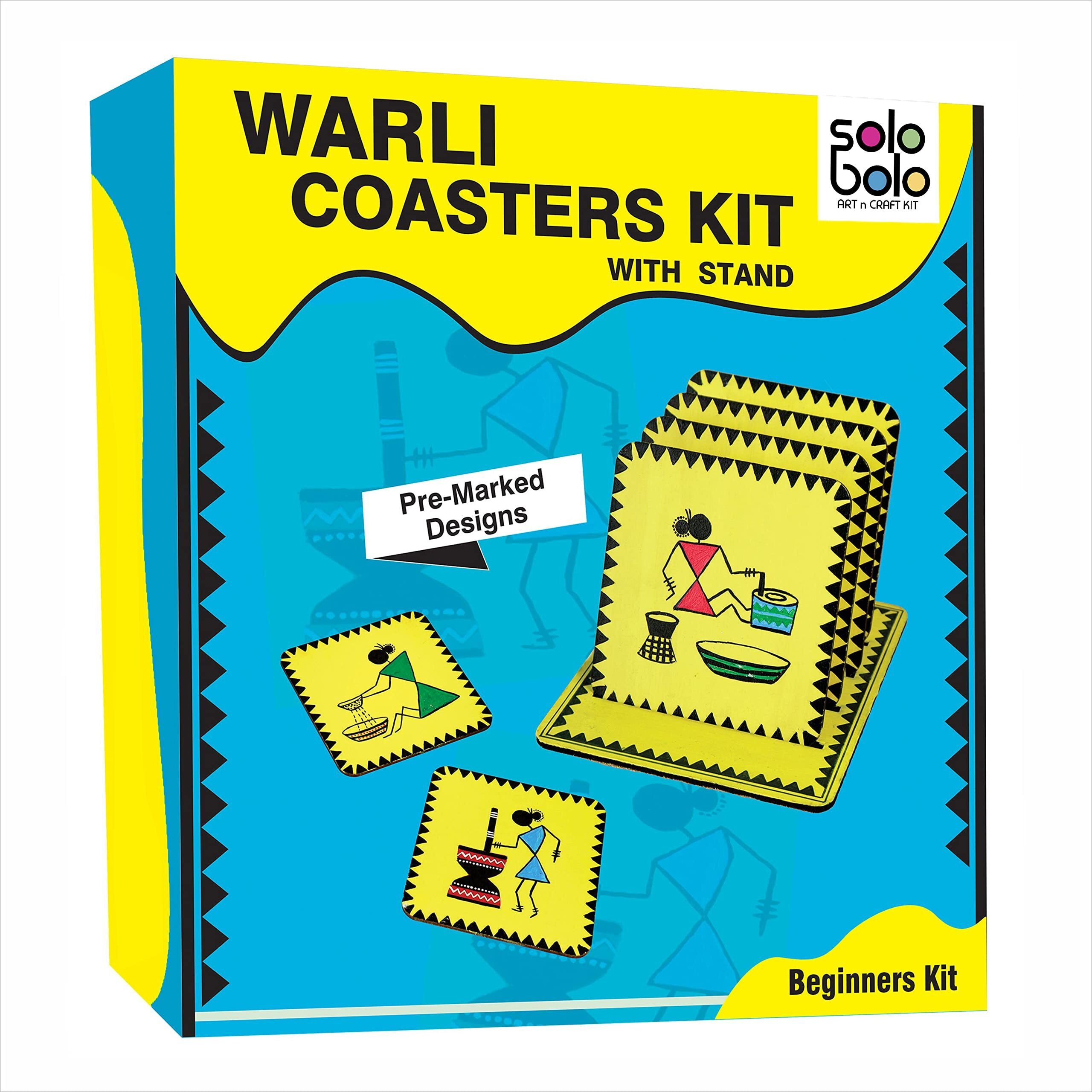 Solobolo Warli Art Painting Kit With Art And Craft Materials | Craft Kit For Girls 12-15| Gift For Girls Age 8 9 10 11 12 13 14 15