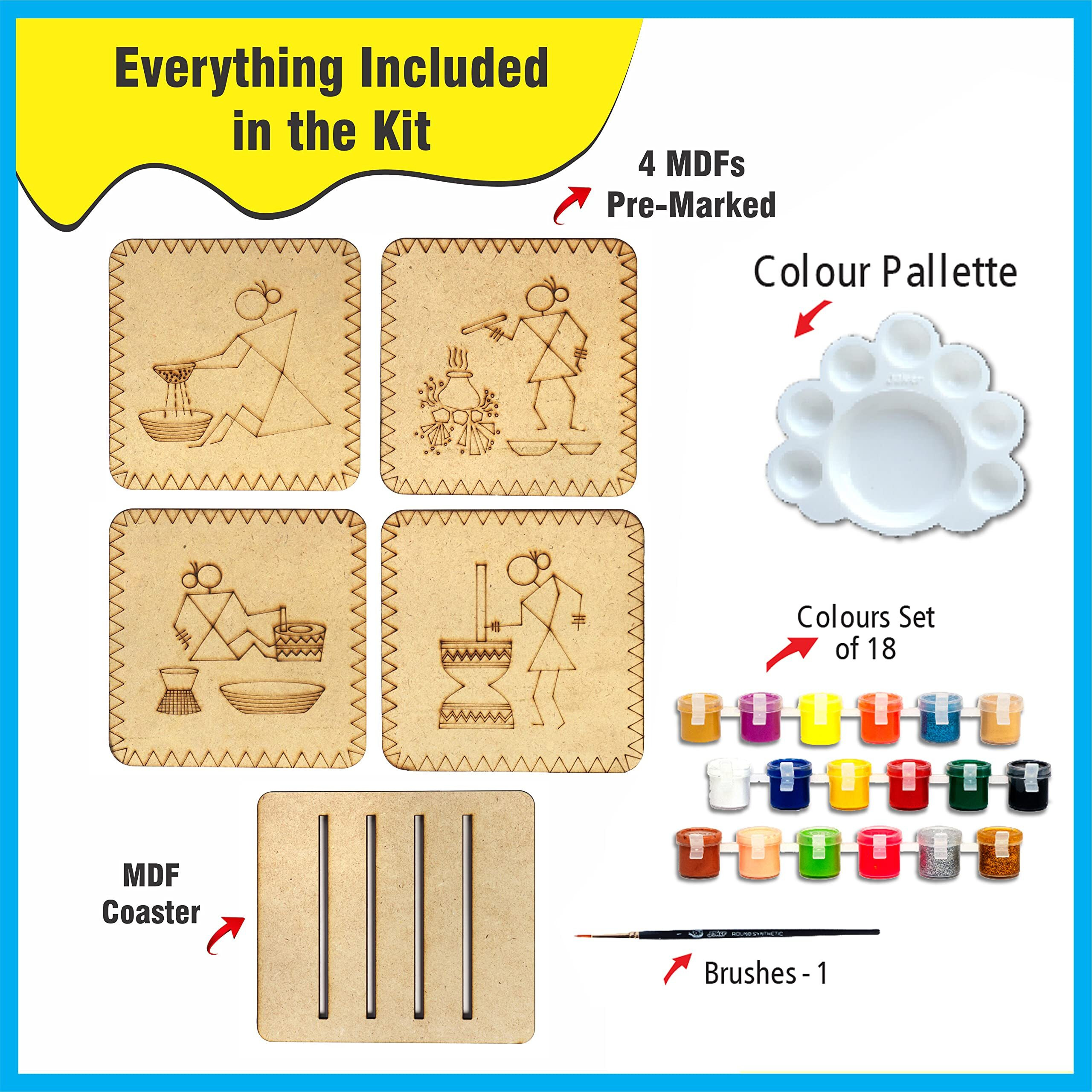 Solobolo Warli Art Painting Kit With Art And Craft Materials | Craft Kit For Girls 12-15| Gift For Girls Age 8 9 10 11 12 13 14 15