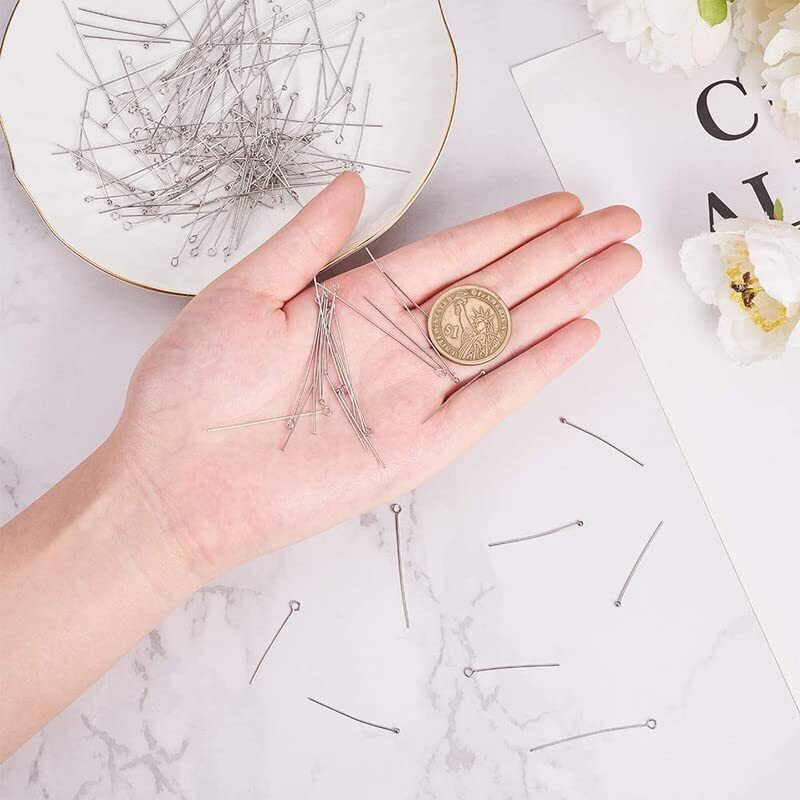 Diy Crafts 800 Gram, Antique Silver, Diy Works Flat Head Pins, Single Pack-Choice X Piece, Silver/Gold / (800 Gram, Antique Silver)