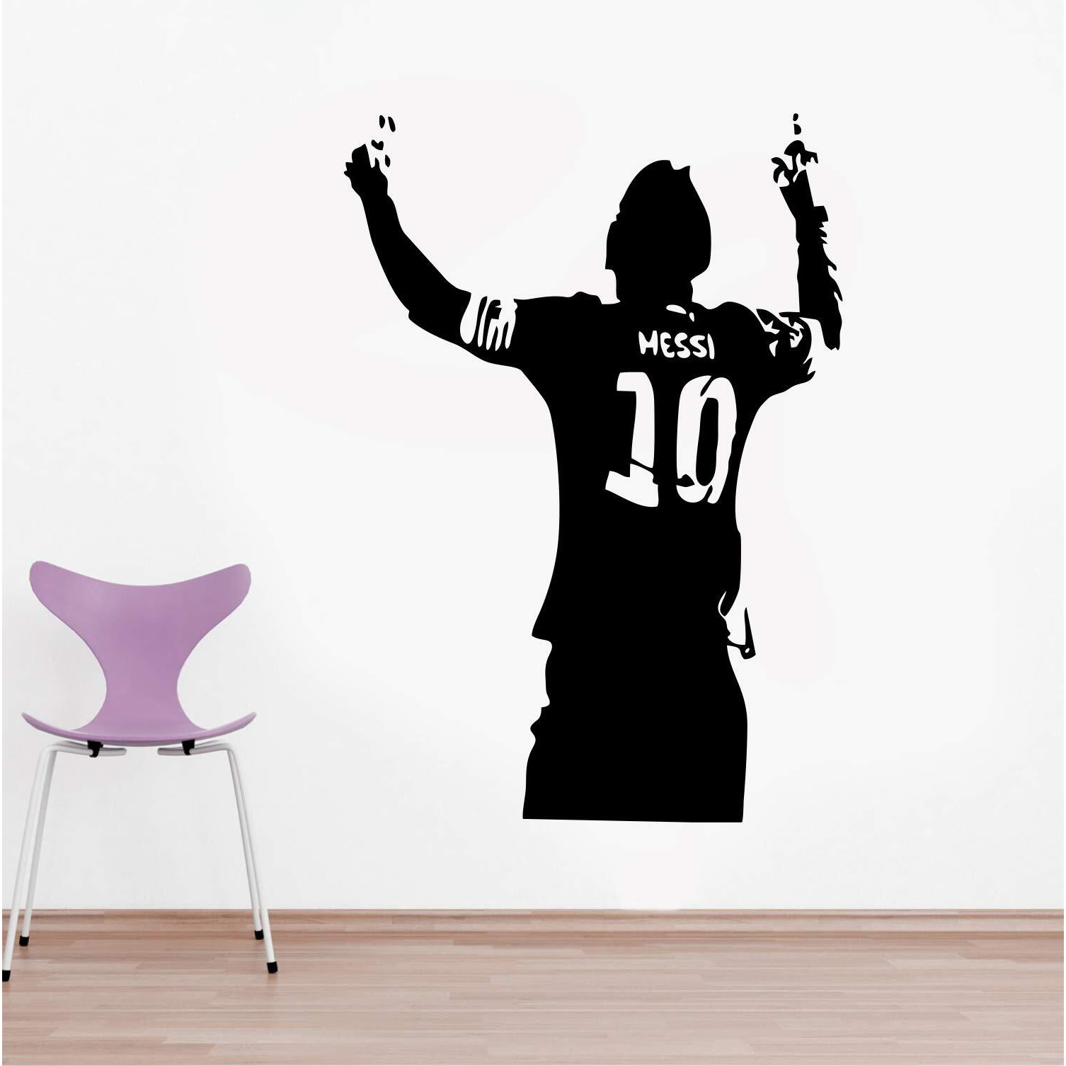 Decals Stock Messi Wall Sticker For Home (Pvc Vinyl Size 78X58Cm)