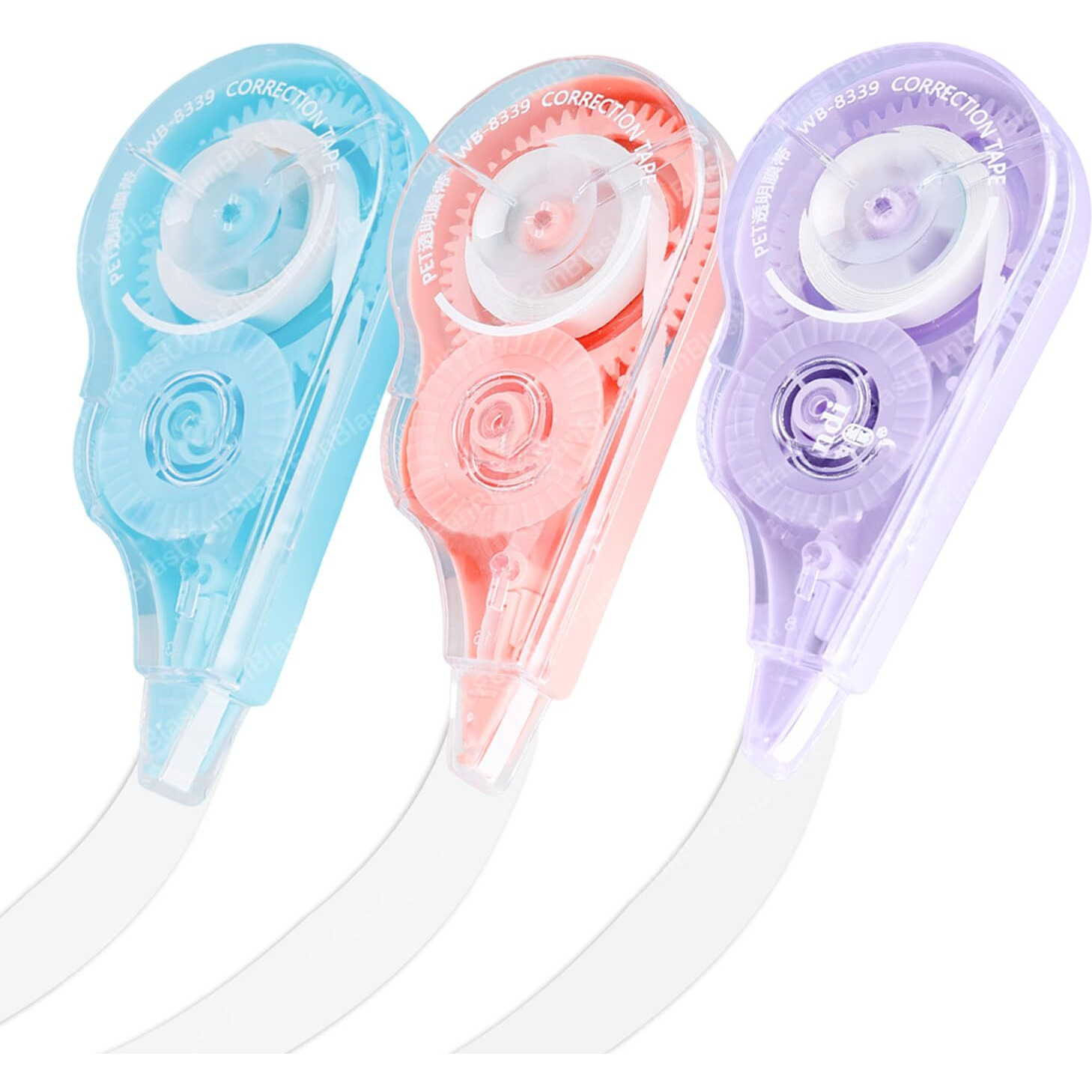 Funblast Correction Tape - Pack Of 3 Pcs Correction Tape 13 Meter X 5 Mm For Journal, Correction Pen, Whitener For Correction, Stationery Items For School & Office, Correction Pen Tape (Multicolor)