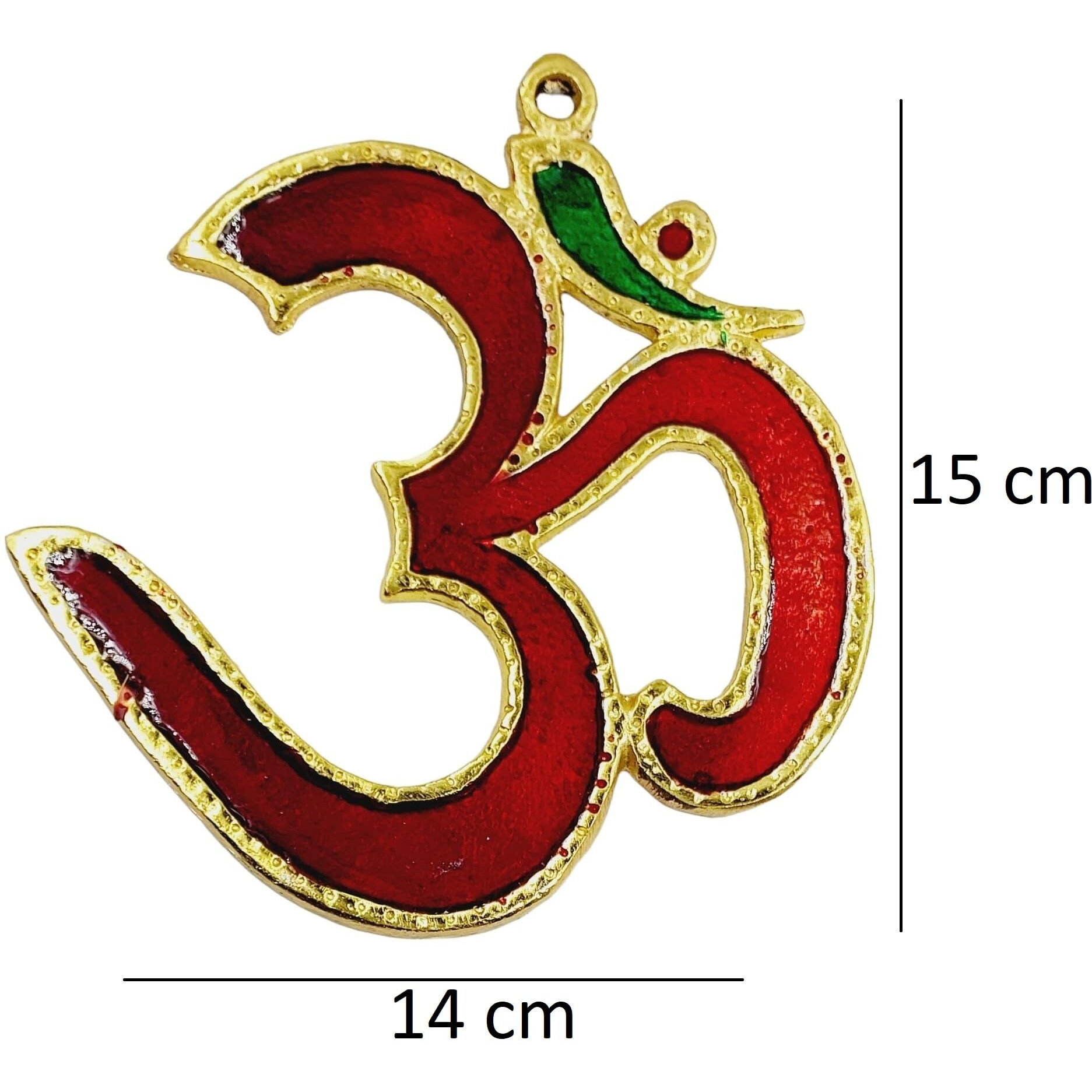 Artiskriti Om Wall Hanging For House Entrance Door Decorative Metal Aum Wall Art House Warming Gifts For New Home Main Entrance Door Decoration Showpiece, 15 Cm