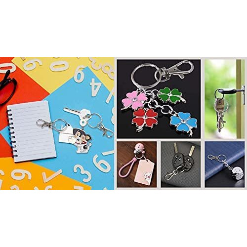 Diy Crafts 10X, Metal Split Ring, Pack Of 5 Pcs - 200 Pcs Key Chain Ring Metal Split Ring For Dog Tag And Key(10X, Metal Split Ring)