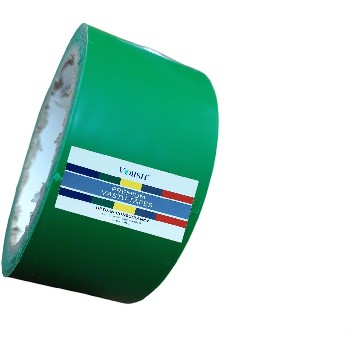 Voiish Tape For Vastu Dosh Remedy/Heavy Duty Vinyl Tape, Vastu Correction For Bathroom And Entrance (Size- 2 Inches) (Green_1Pc)