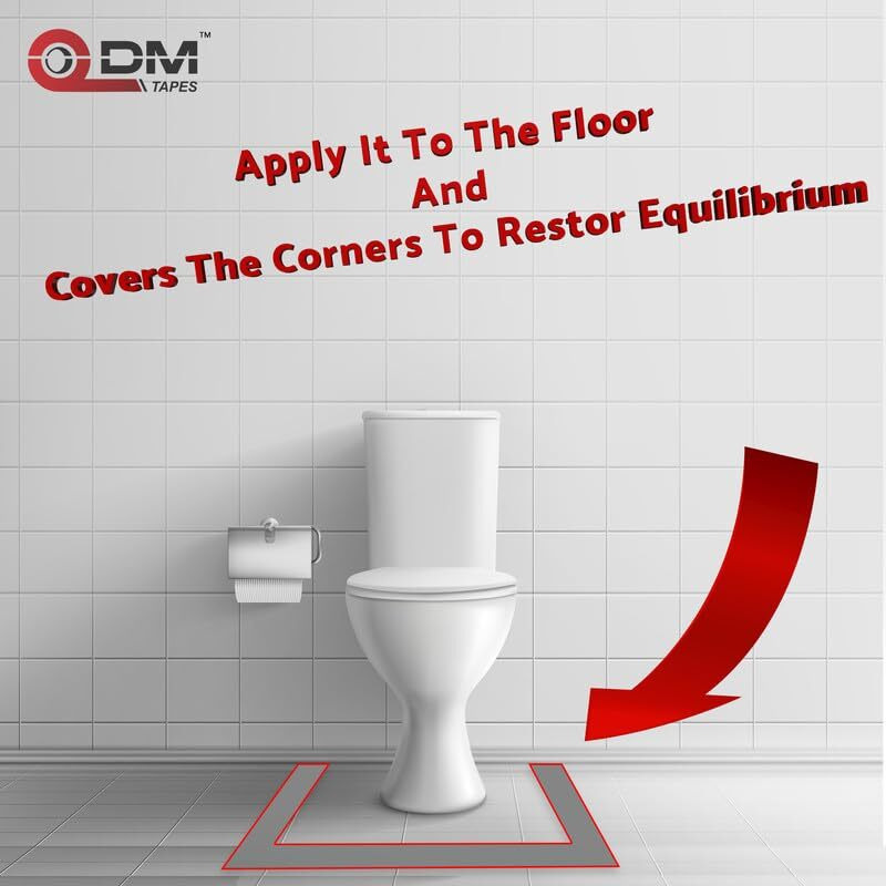 Dm Tapes Vastu Color Floor Tapes | Vastu Correction - For Wc Toilet, Kitchen And Home Entrance | Vastu Tape Remedy (2 Inch  15 Mtr) White