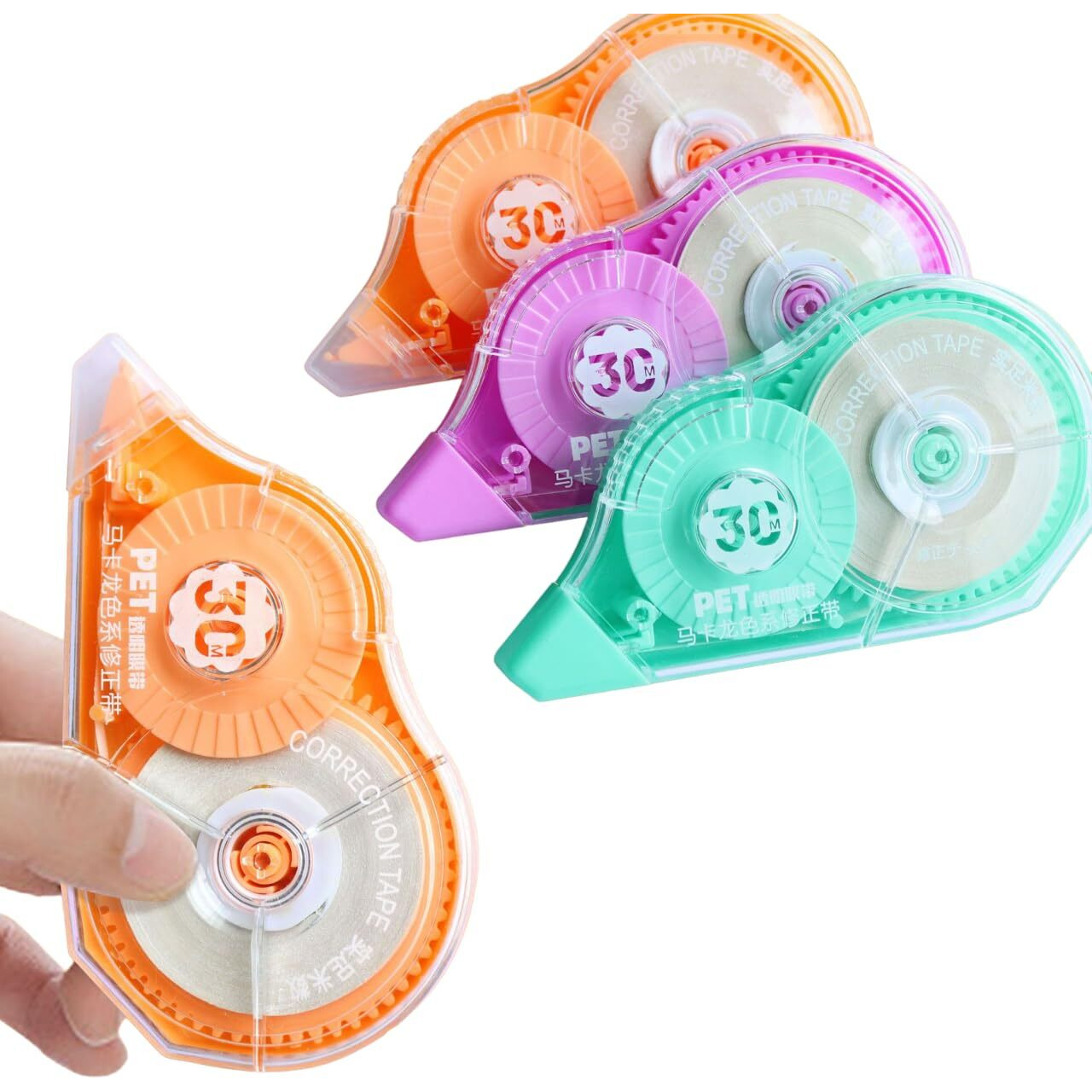 Funblast Correction Tape - Pack Of 1 Pcs Correction Tape 30 Meter X 5 Mm For Journal, Correction Pen, Whitener For Correction, Stationery Items For School & Office, Correction Pen Tape (Random Color)