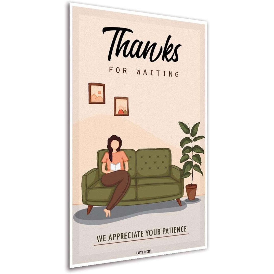 Artinkart- Posters For Hospital Opd Waiting Area Poster For Shop Clinic Office Wall Decor Aesthetic (Paper, 12X18 Inches, Multicolor) Unframed
