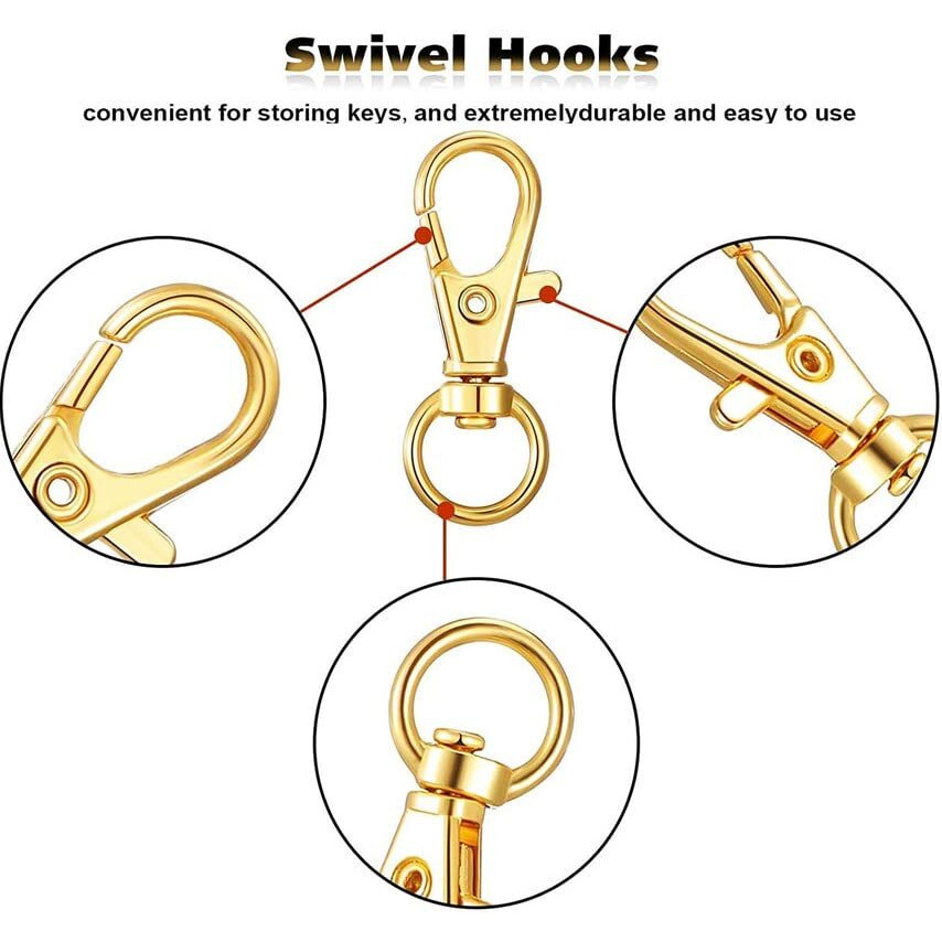 Diy Crafts 15 Pcs Slide Buckles, Golden, Alloy Lobster Clasps Claw Clasps, D Rings, Slide Buckle Accessory For Necklace,Lanyards Lobster Hardware Making Bracel (15 Pcs Slide Buckles, Golden)