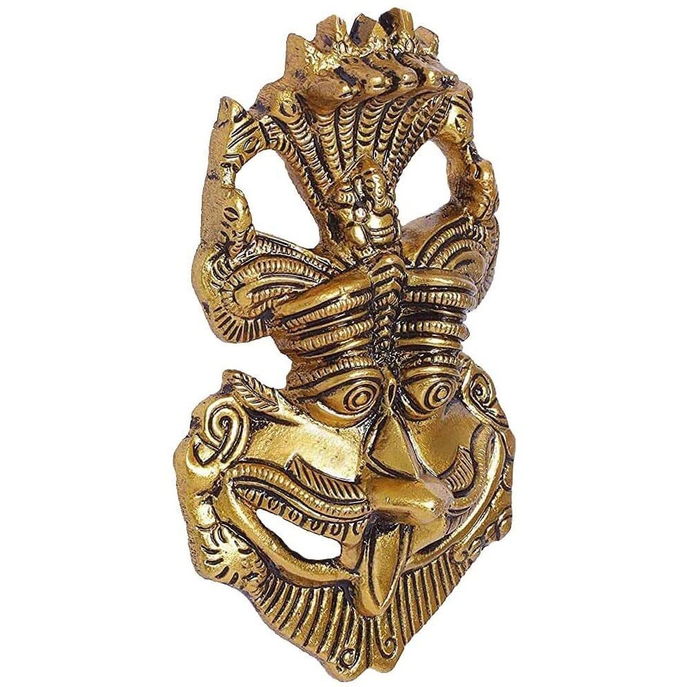 Denique Metal Nazar Battu Keertimukh For Wall Hanging Showpiece,Nazar Battu Bhoot Mahakal Face For Home Vastu Feng Shui Nazar Suraksha Kawach Mask For Evil Eye Protector Office