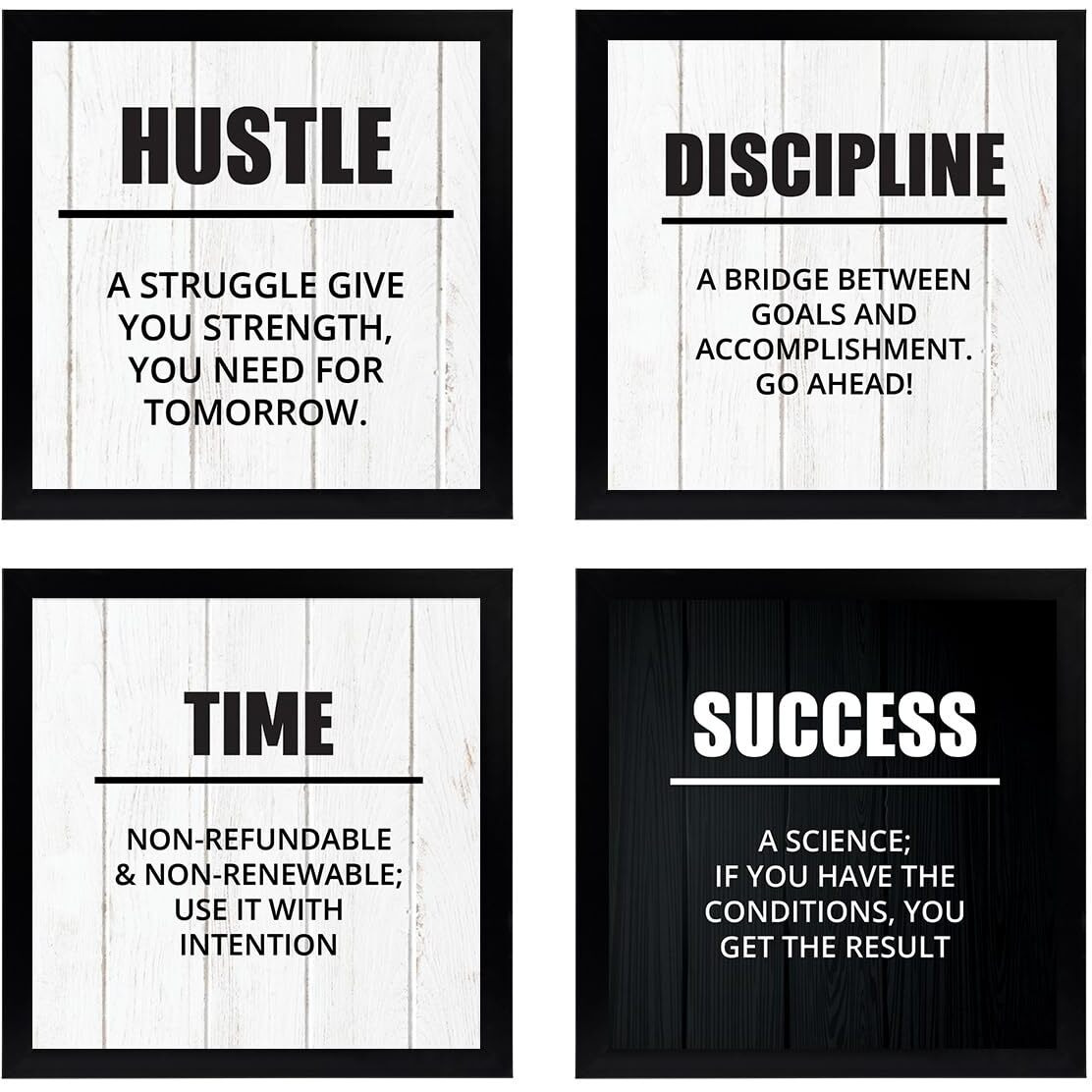 Chaka Chaundh Acrylic - Suitable Motivational Quotes Wall Frames Posters (White),L-38 Centimeters
