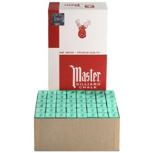 Laxmi Ganesh Billiard Master Chalk For Snooker And Pool Cue 144 Piece (Green)