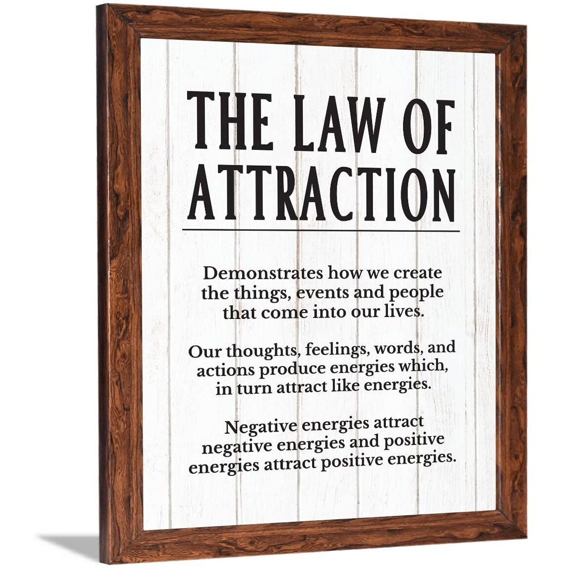 Chaka Chaundh - Law Of Attraction Quotes Wall Frames Decor - Law Of Attraction Framed Posters Wall Decoration Item  (11 X 14 Inches)