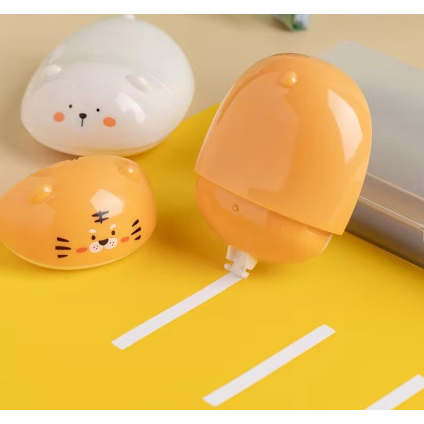 Homies, 1 Piece Cute Animal Shape Correction Tape, White Correctiontape, Stationery Supplies For School Kids Students (Random Color)