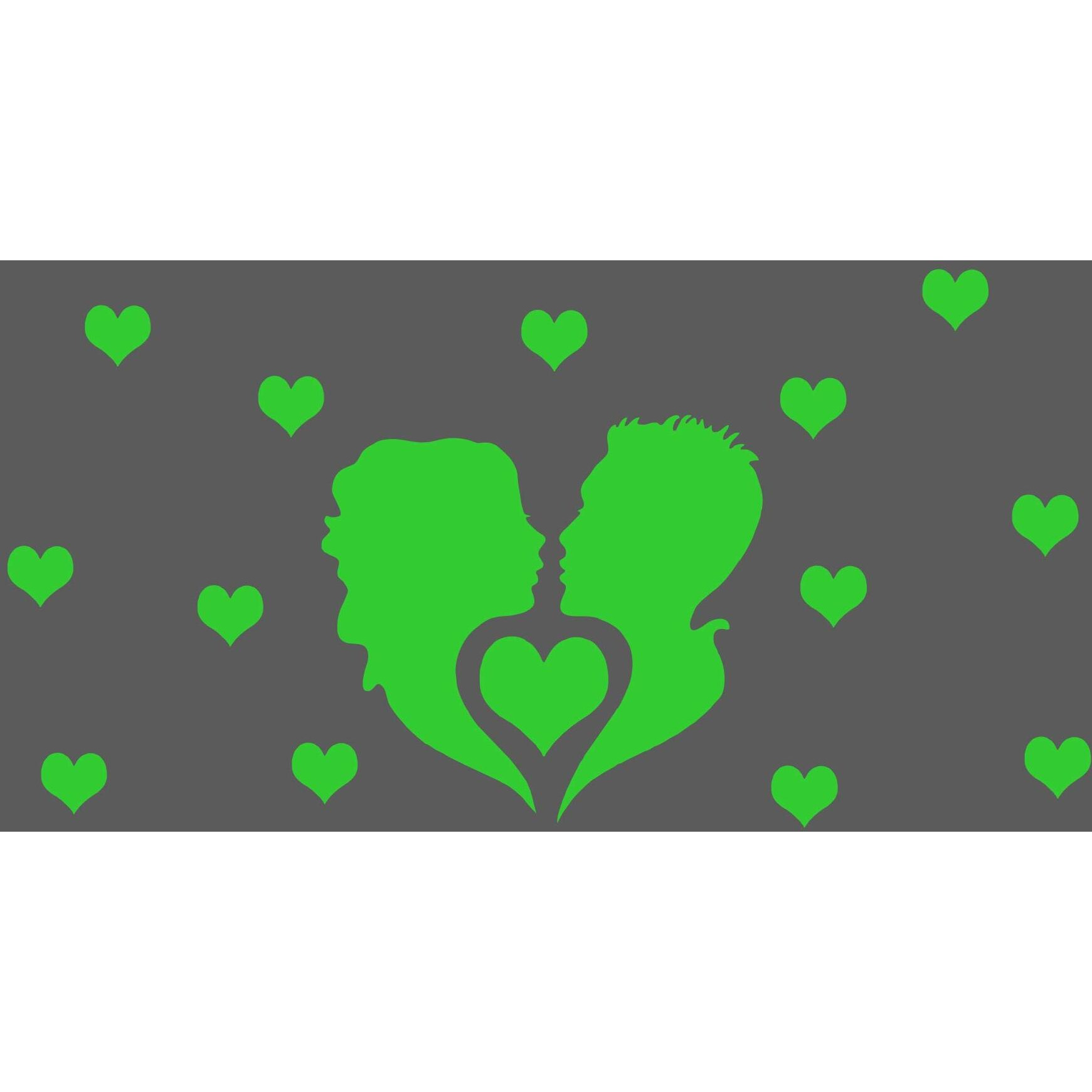 Dreamkraft Glow In The Dark Room Decor Radium Sticker Sticker Night Stickers For A Calming & Glowing Radium Wall Sticker For Home Decor (Green 62 X 32 Cm)