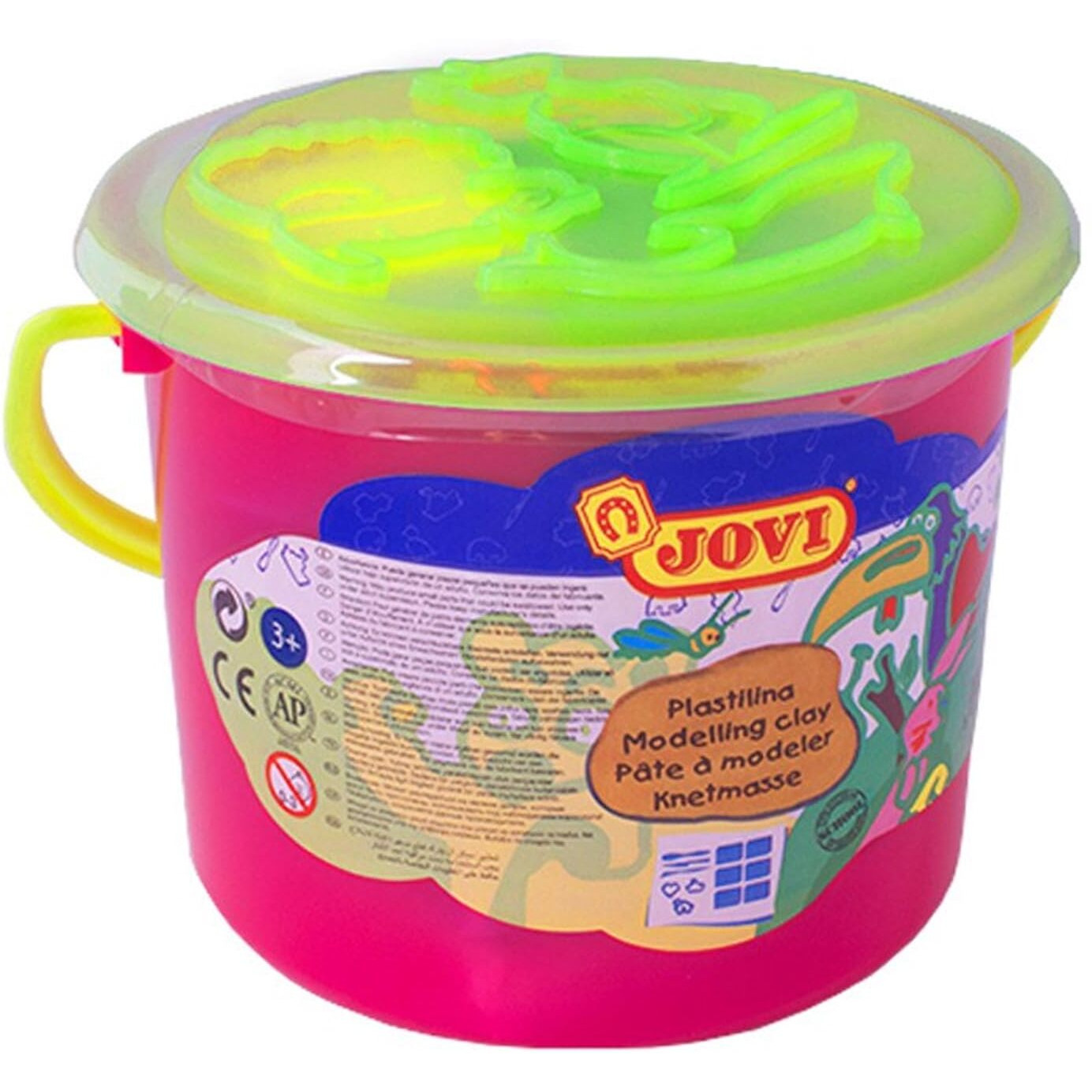 Jovi Plastilina Reusable Non-Drying Clay Bucket With 6 Clay 3 Cutters 3 Tools And Sheet