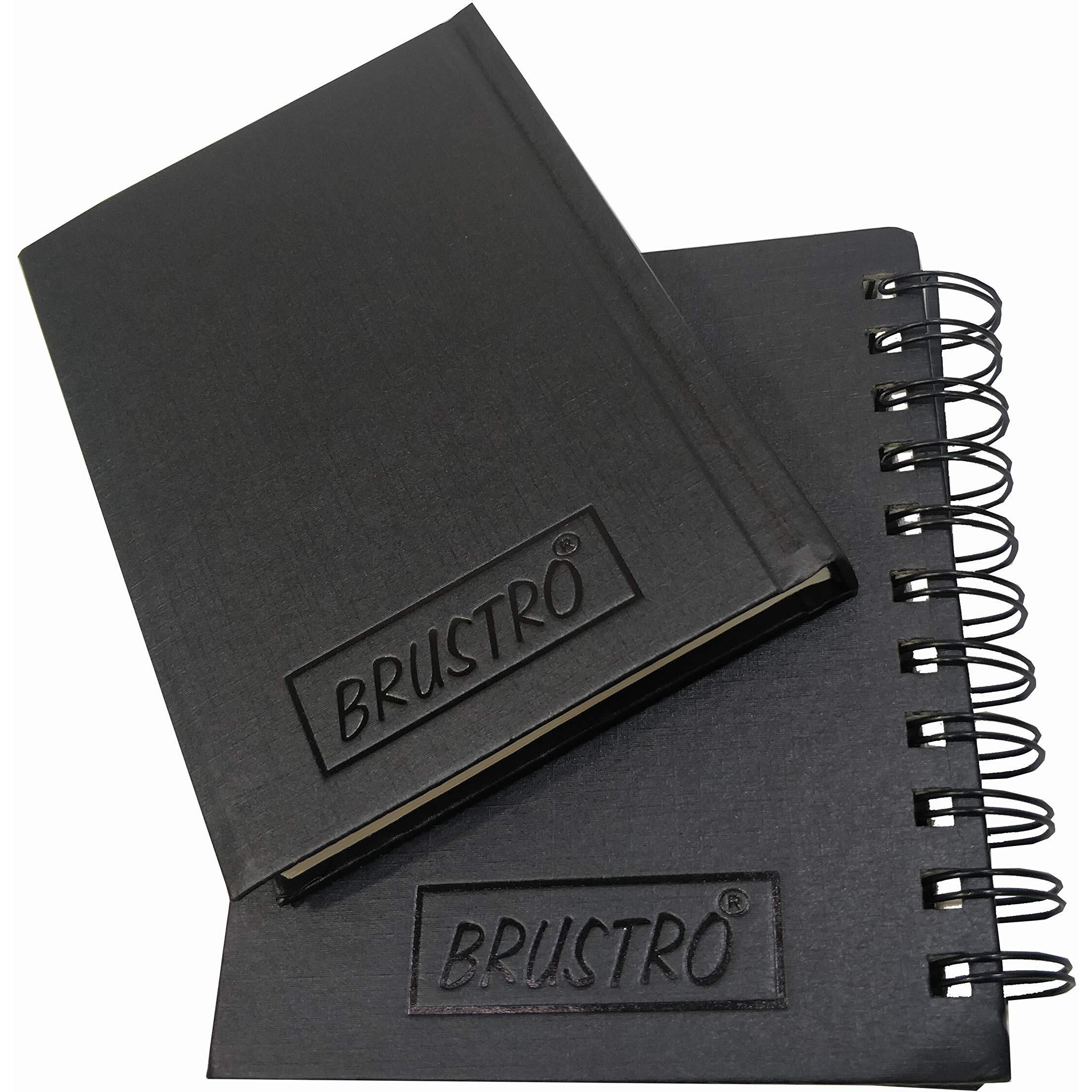 Brustro Artists Sketch Book A6 Size Stitched Bound 156 Pages 90 Gsm, And Sketchbook A6 Size Wiro Bound, 116 Pages, 160 Gsm (Acid Free)