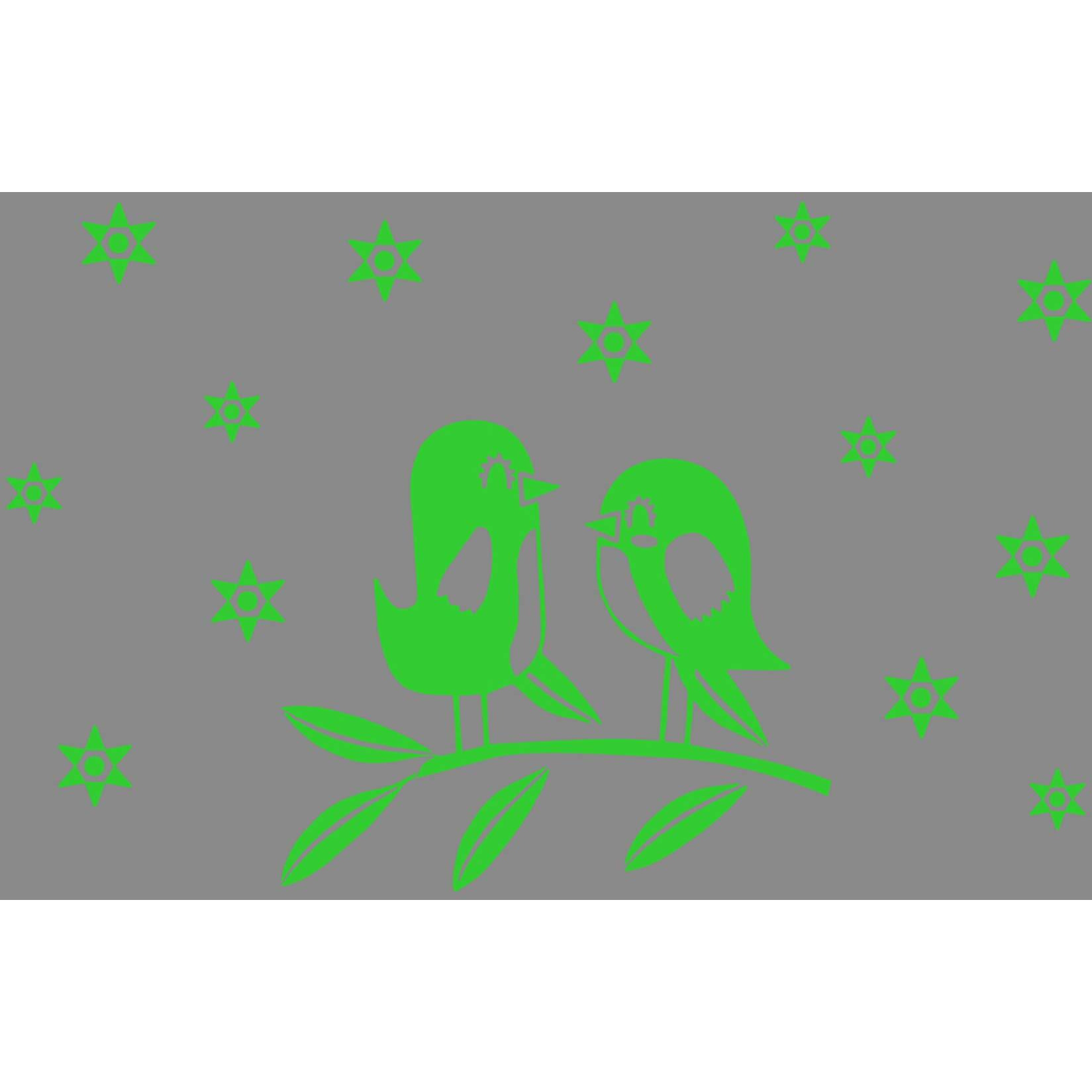 Dreamkraft Glow In The Dark Kids Room Decor Radium Sticker (Green, 57X37 Cm)