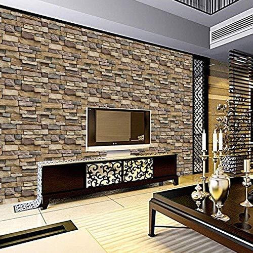 Jaamso Royals 3D Modern Brick Wallpaper, Wall Poster, Wall Sticker, Pvc Self Adhesive For Bedrooms, Living Room, Hall, Play Room, Garden Home Decoration Stickers (500Cm X 45Cm)