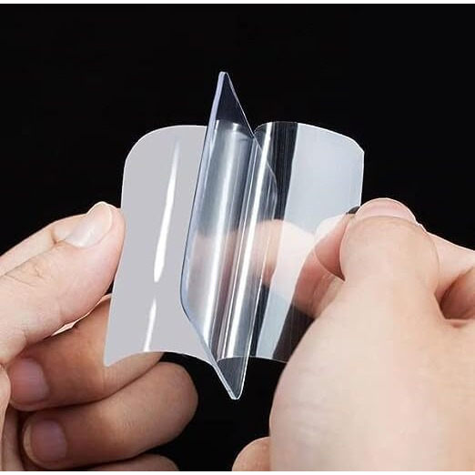 Tapahpriyay Double Side Tape Sticker Strong Waterproof Wall Indoor Square Mounting Nano Adhesive No Trace Gel Clear Use For Bedroom Home Kitchen Hotel (40 Pcs Double Side Sticker)