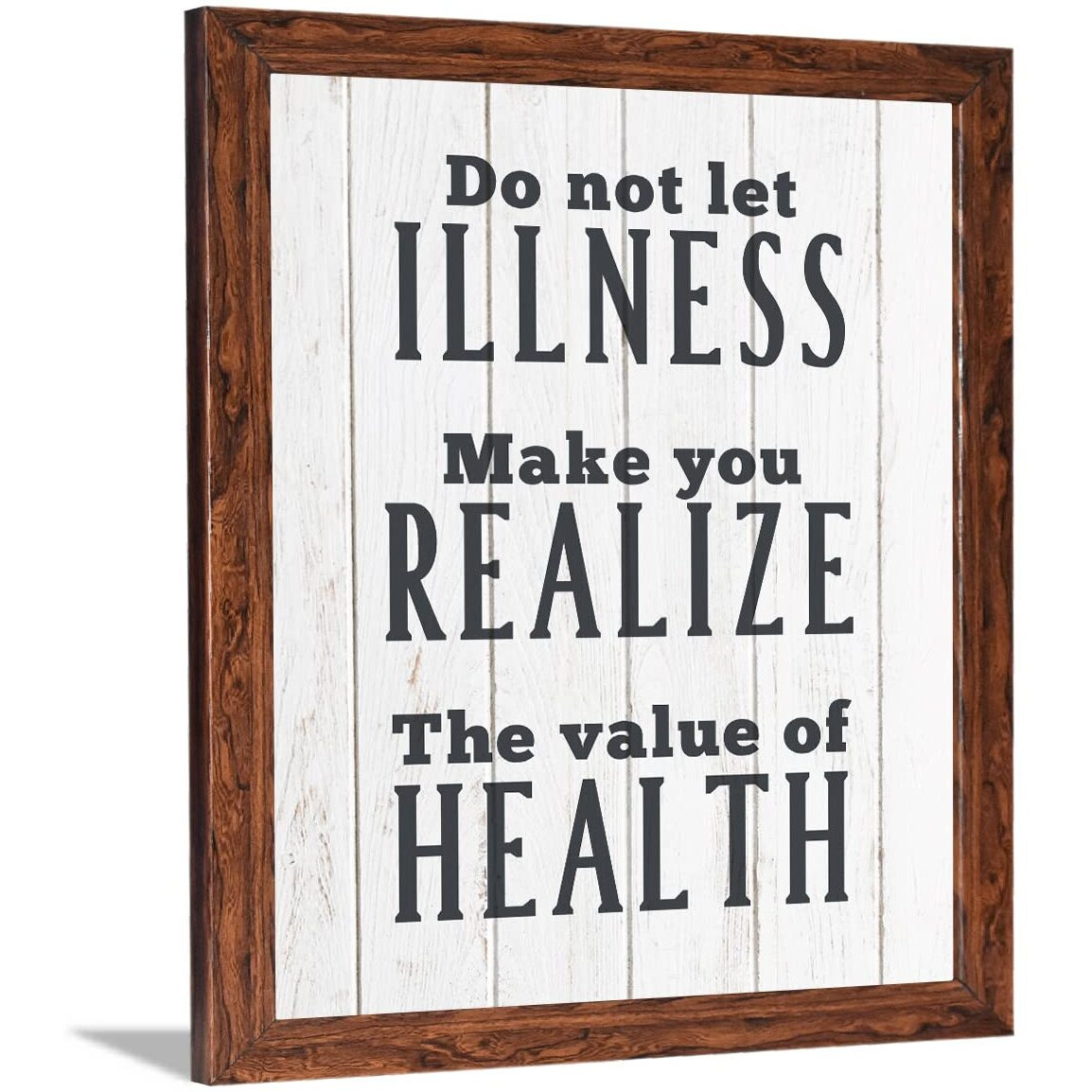 Chaka Chaundh- Health Quotes Wall Frames Decoration - Health Motivation Wall Poster For Diagnostic Center, Path Lab & Hospitals - (14 X 11 Inches) (Do Not Let Your - White)