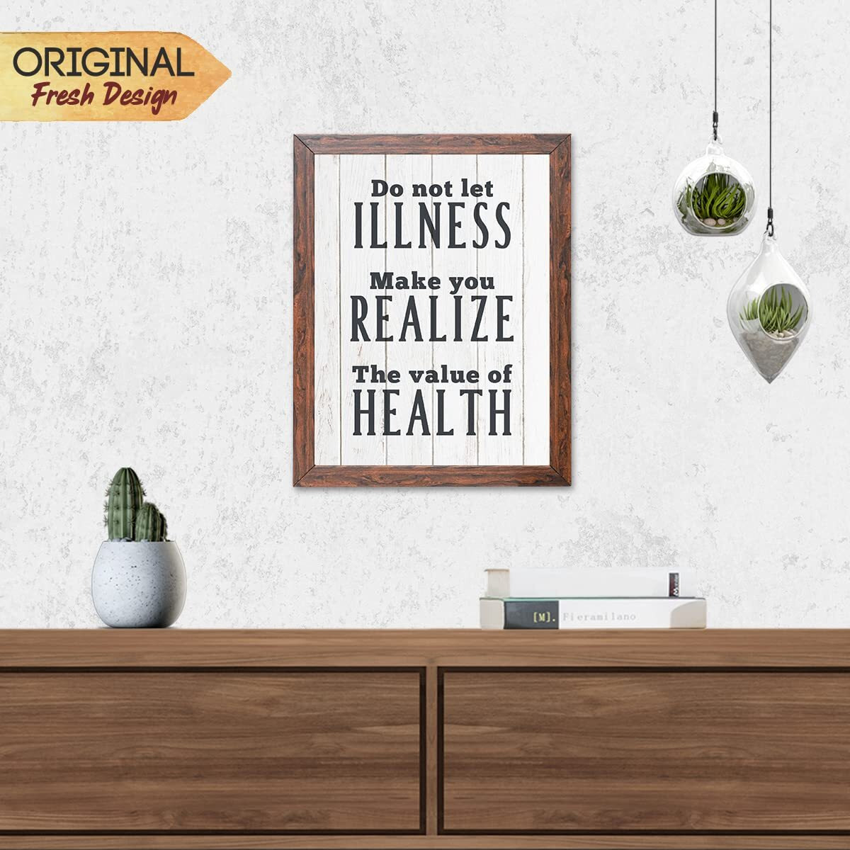 Chaka Chaundh- Health Quotes Wall Frames Decoration - Health Motivation Wall Poster For Diagnostic Center, Path Lab & Hospitals - (14 X 11 Inches) (Do Not Let Your - White)