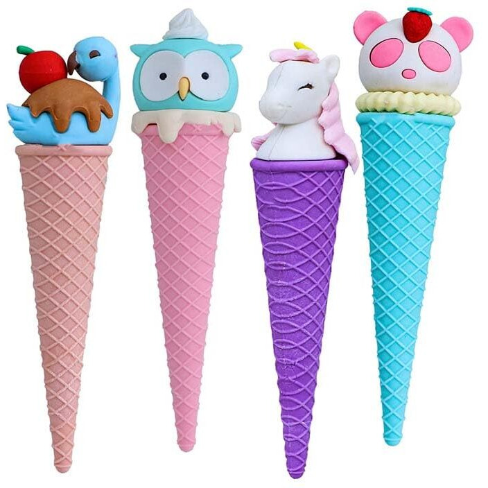 Neeyati Eraser For Kids  Ice-Cream Theme Erasers Set For Kids, Eraser For Kids Eraser Set For Return Gift, Stationary Set For Kids, Rubber Eraser For Kids, Stationary Set For Kids (2 Pcs)