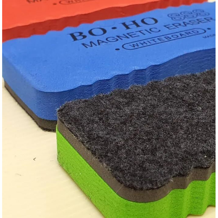 Accuprints Magnetic Whiteboard Erasers, Pack Of 1,(Random Color  Pack Of 1). Red Blue Green Colours Available