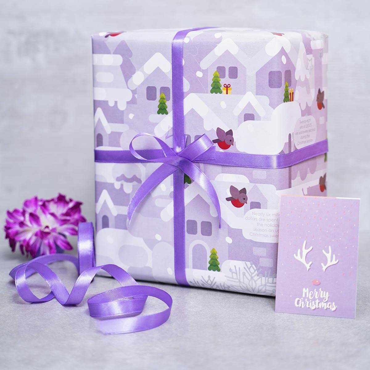 Evince Christmas Gifts Wrapping Paper Roll |Green Bells & Snow Christmas Theme Gift Wrap For Kids, Men, Women, Office Use 70X50 Cms - 10 Sheets