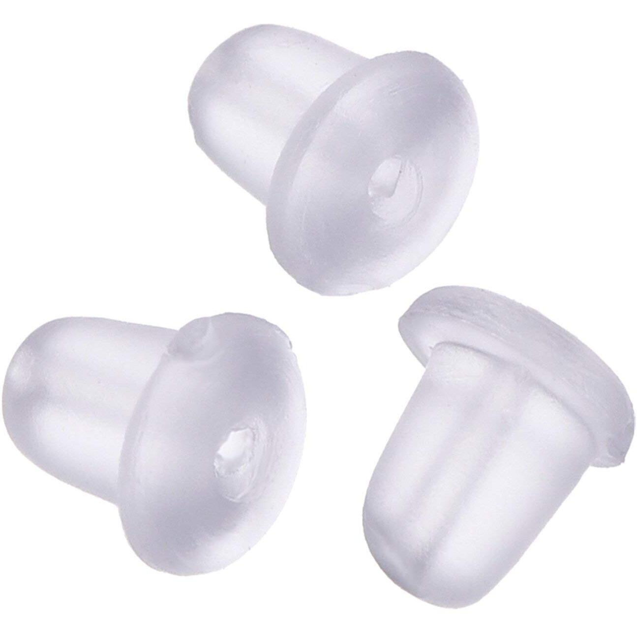 Diy Crafts Pack Of 1000 Pcs, Design No  2, Earring Backs Rubber Ear (Pack Of 1000 Pcs, Design No  2)