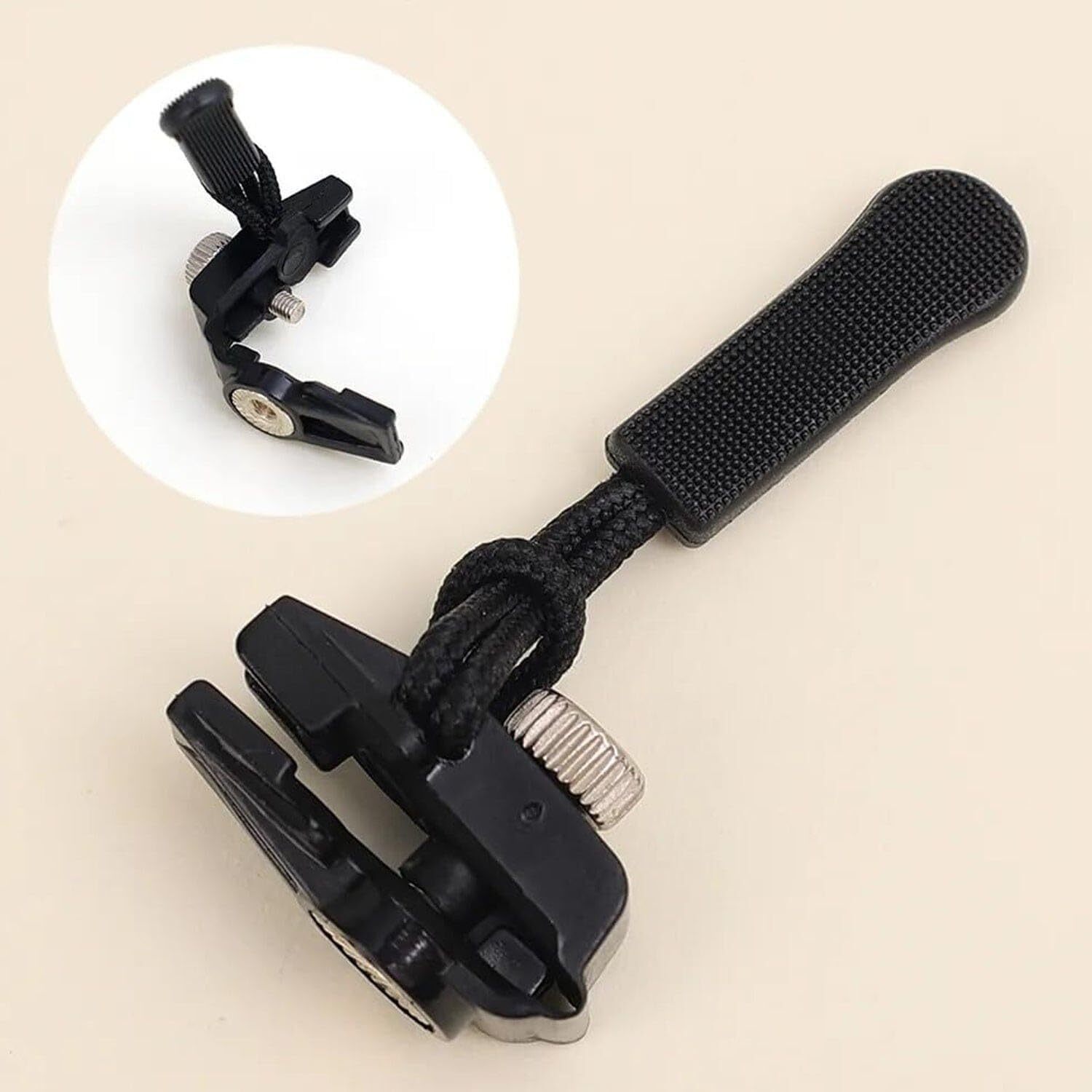 Badhi Enterprise Instant Zipper Repair Kit, Universal Zipper Slider Replacement, Adjustable Zipper Fixer Zipper Pull For Luggage Backpack Wallets Suitcases Tents Jackets Skirts Jeans.Balck Pack Of 4