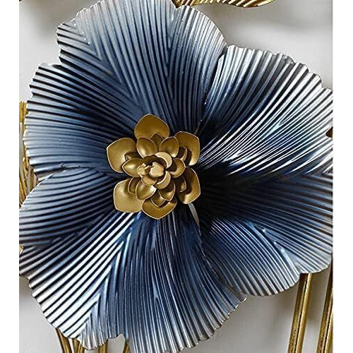 Anshika International Flower Metal Wall Art Iron Wall Sculpture/Wall Hanging Home Decoration Perfect For Living Room/Hotel/Restaurant/Bedroom/Drawing Room (Size 41X17 Inch) 02
