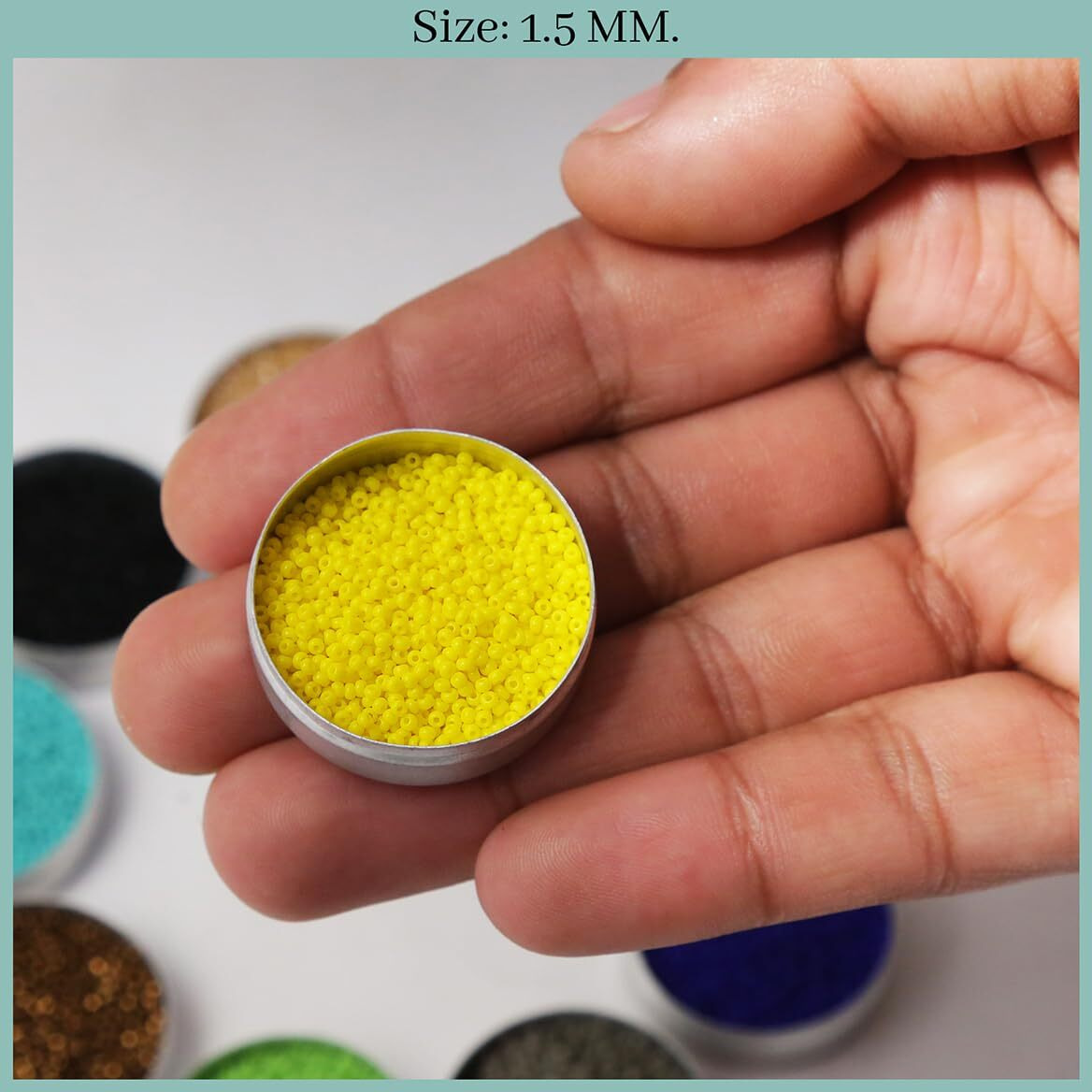 Embroiderymaterial Preciosa Glass Seed Beads For Jewelry Making, Bracelet Making, Bead Weaving, Embroidery & Crafts, Combo Of 10 Vibrant Colors | 15/0 (1.5Mm Size) 100 Grams/10 Gram Each Colors