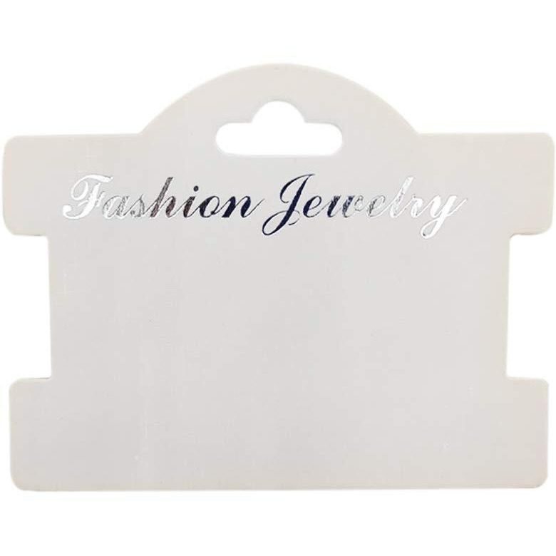 Diy Crafts Pack Of 50Pcs 50X1, White Color, 50Pcs/Lot 7.4Cmx9.5Cm As Image Jewellery Display Cards For Necklaces Jewellery-Making Display (Pack Of 50Pcs 50X1, White Color)