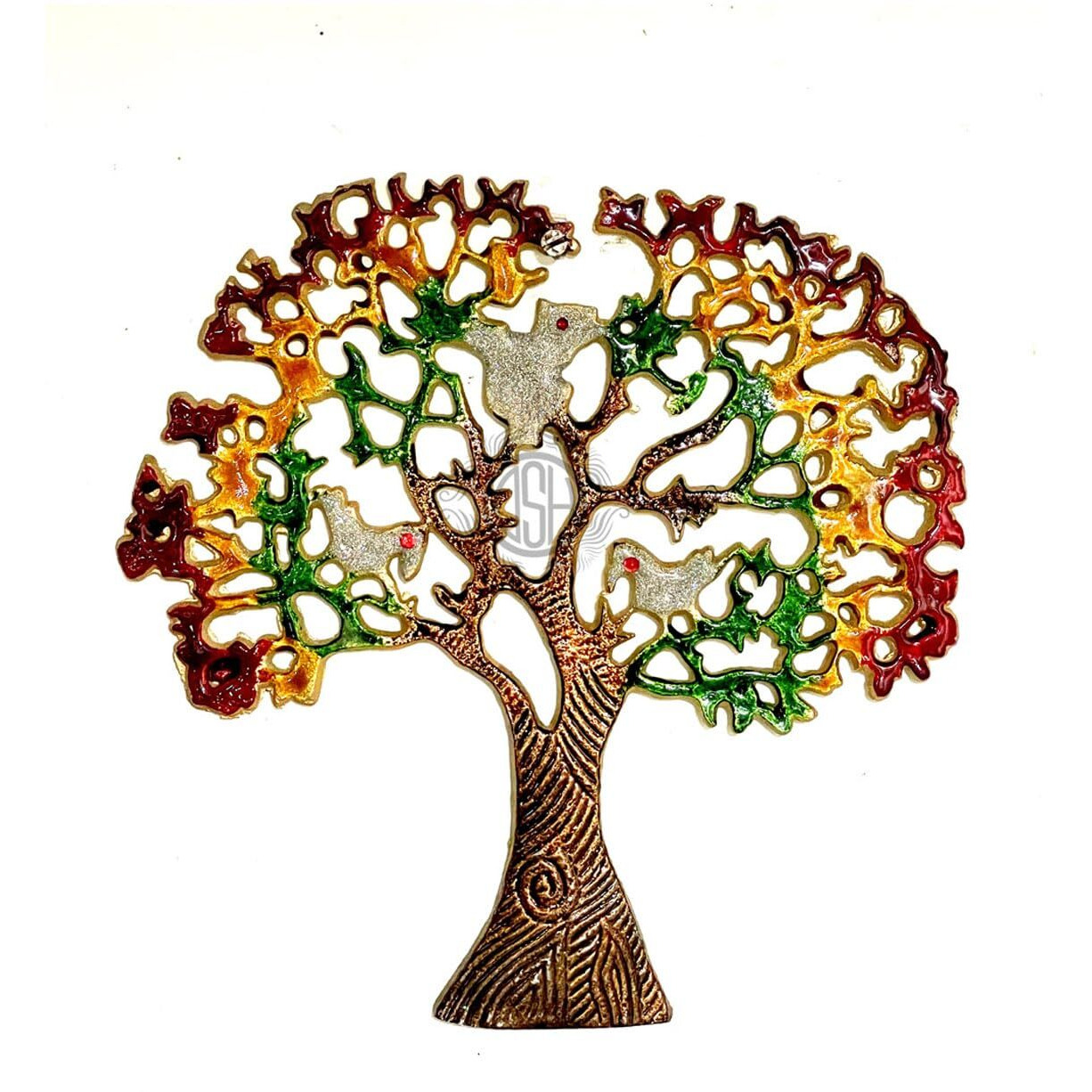 Dsh Crafting Your Curiosity Metal Wall Art For Living Room, Bedroom, Kitchen, Office Wall Hanging Decoration Items,Set Of 3 Multi Color Tree, Nature Home Decor & Gifts