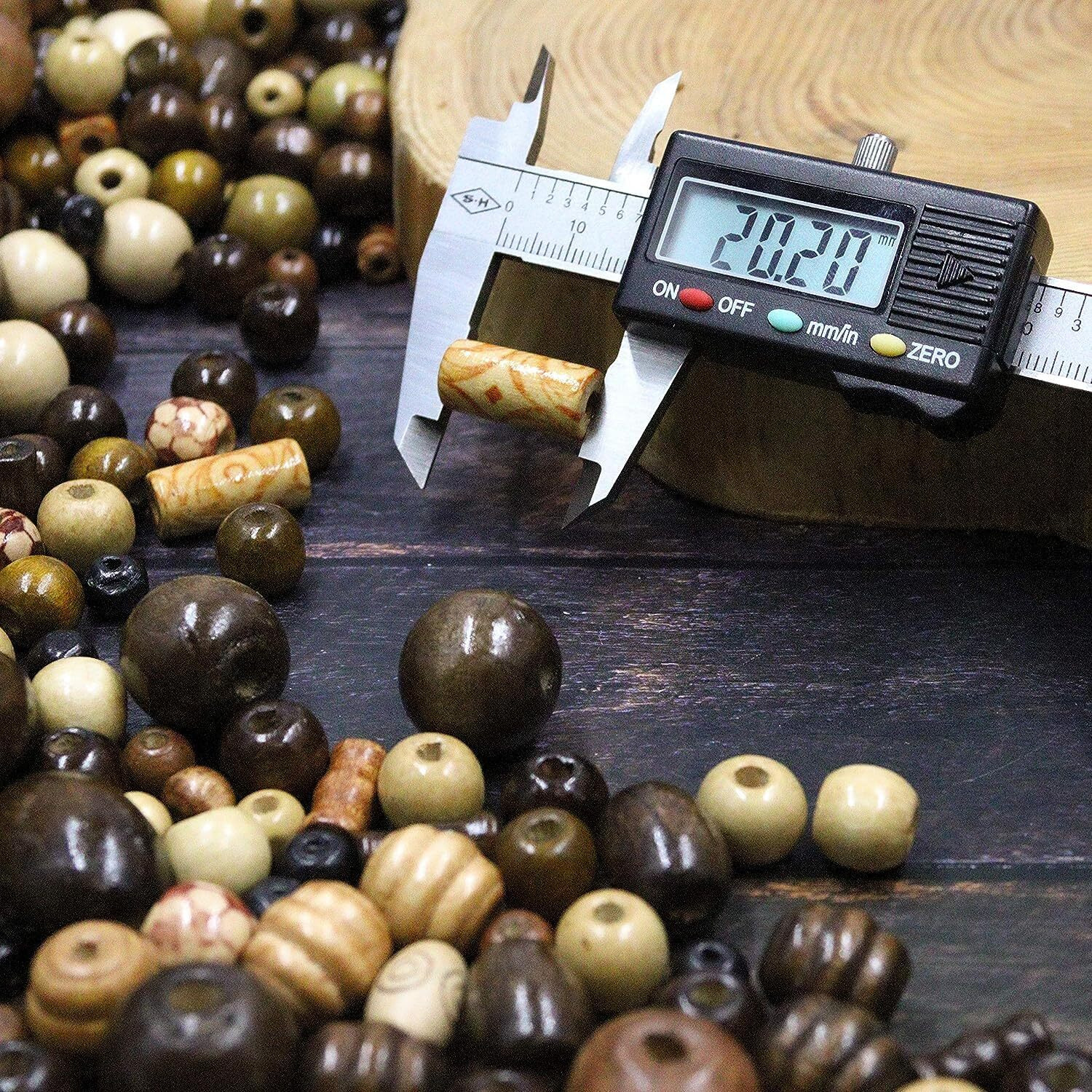 Diy Crafts Wooded Pieces For Jewelry Making Adults, Assorted African Beads, Wood Beads For Craft Bracelets And Necklace Jewelry, Crafts Macrame Supplies, Round Bead Pack For Bracelet Neck (130)