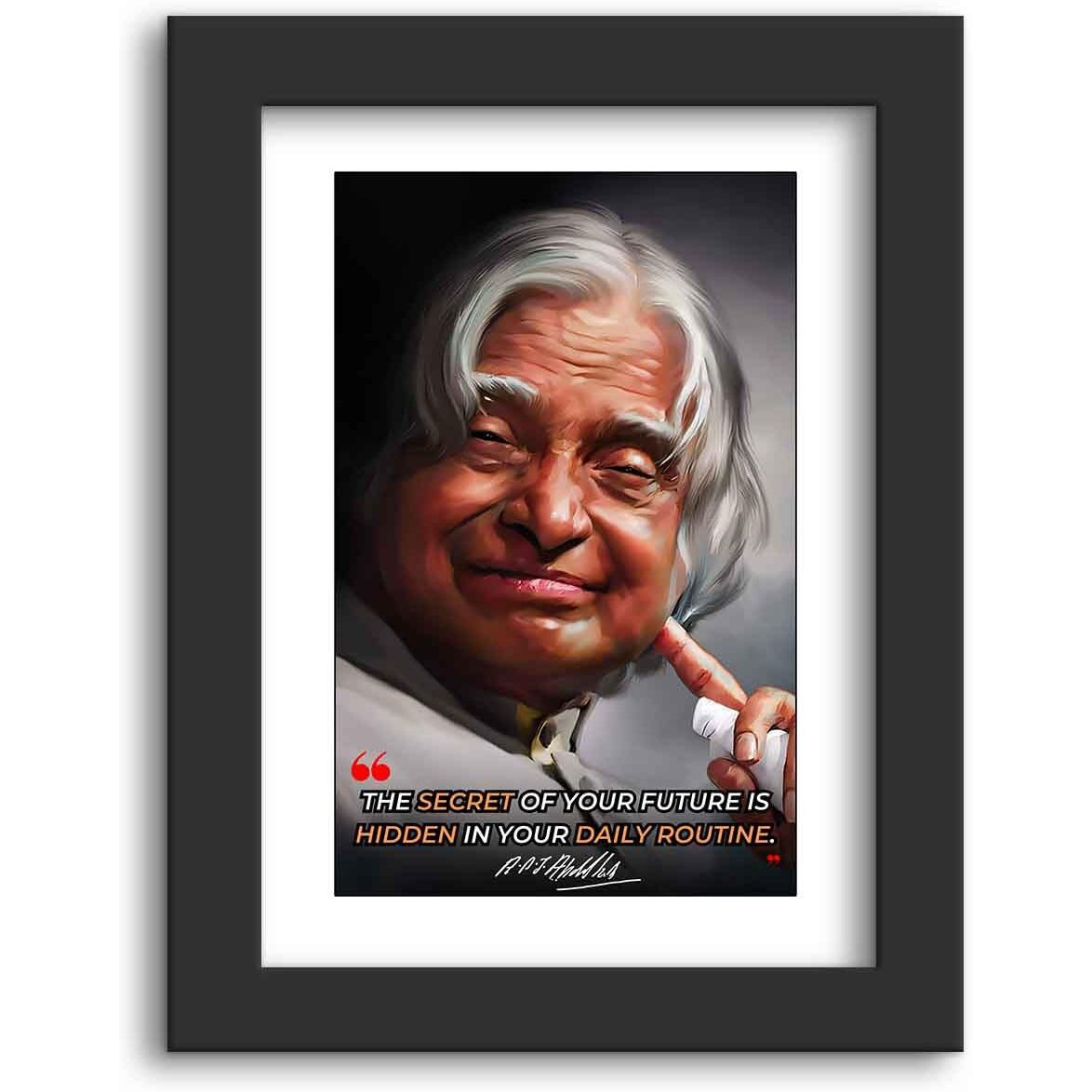 Dmcreativitycraft Apj Abdul Kalam Motivational Quotes Wall Frames Inspirational Posters Framed Art With Black Frame For Study Room, Office Decoration (9.5 X 12.5 Inches)