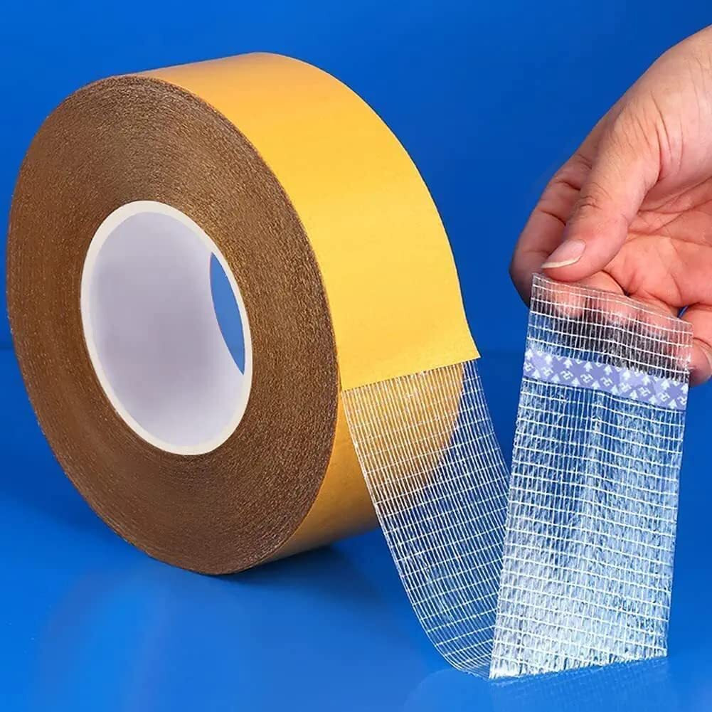 Bliss Times Carpet Tap-Double Sided Carpet Tape Heavy Duty, Super Strong Sticky Tape For Carpet Non Slip Waterproof Removable Mesh Grid Suitable For Hardwood Floors, Mats, Paste Decoration(3Cm*20Mtr)