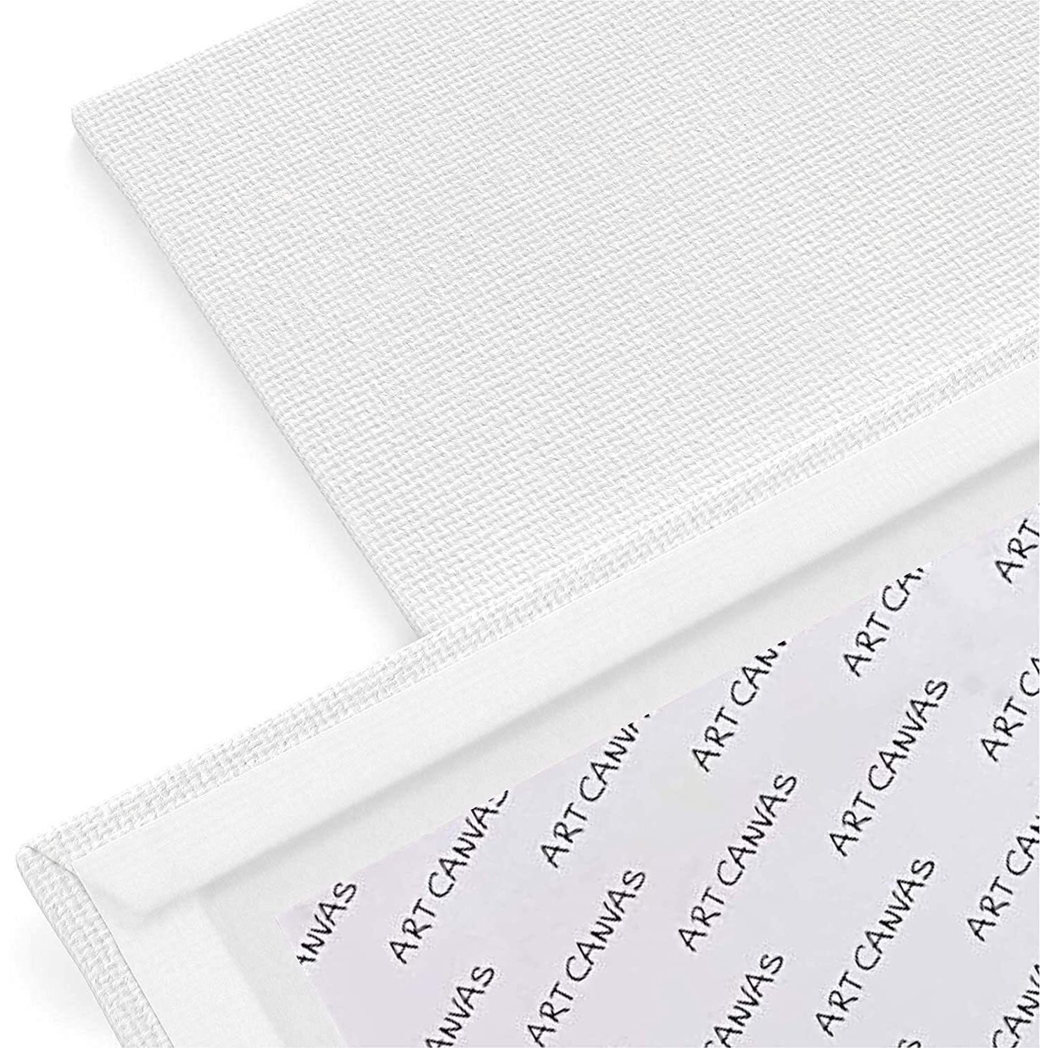 Amigozz Cotton Canvas Board For Painting, Pack Of 6 Piece, White Color (8 Inch X 10 Inch)