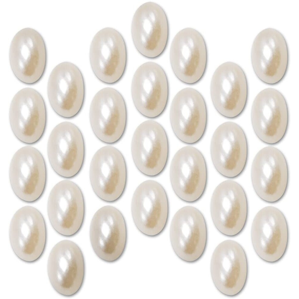 Diy Crafts 50 Grm, As Image, 4Mm X 6Mm As Image Diy Accessory Findings Jewellery Clasps Fittings Diy Jewellery Making Accessories Pearl Color Plastic Material S (50 Grm, As Image)
