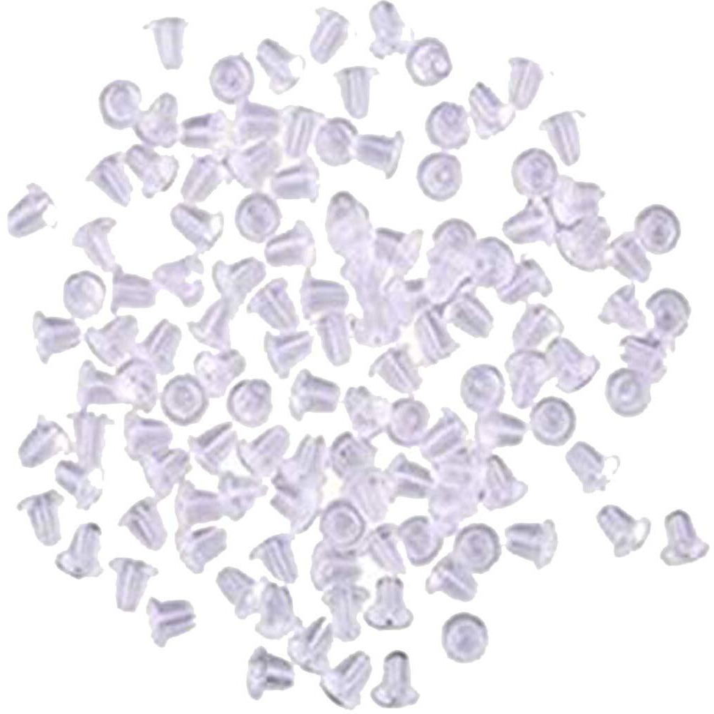 Diy Crafts Clear Small, Pairs Bullet Clutch Earring Safety Backs With Pad (Clear (Clear Small)